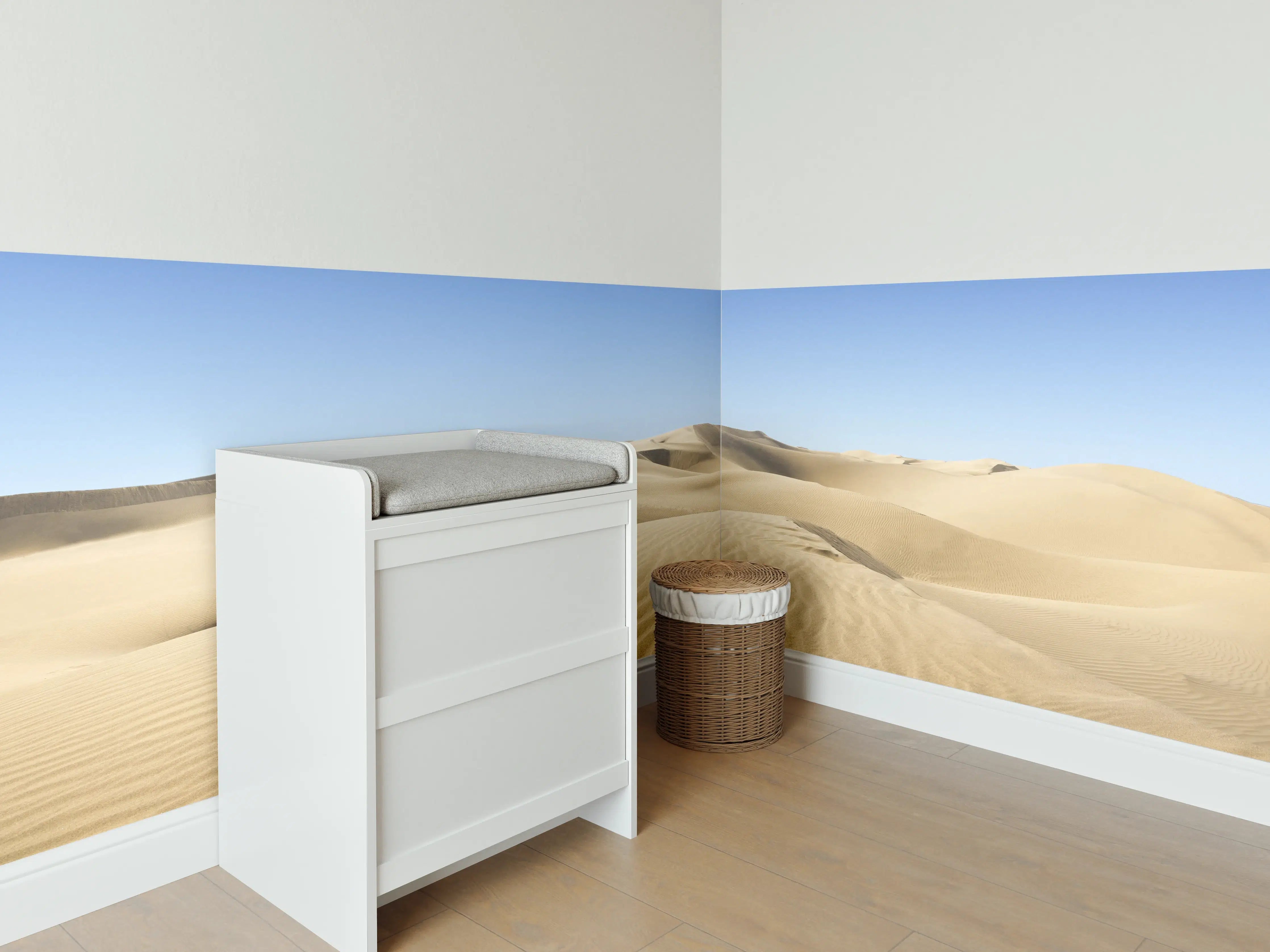 Babyzimmer Wandgestaltung - Gold desert