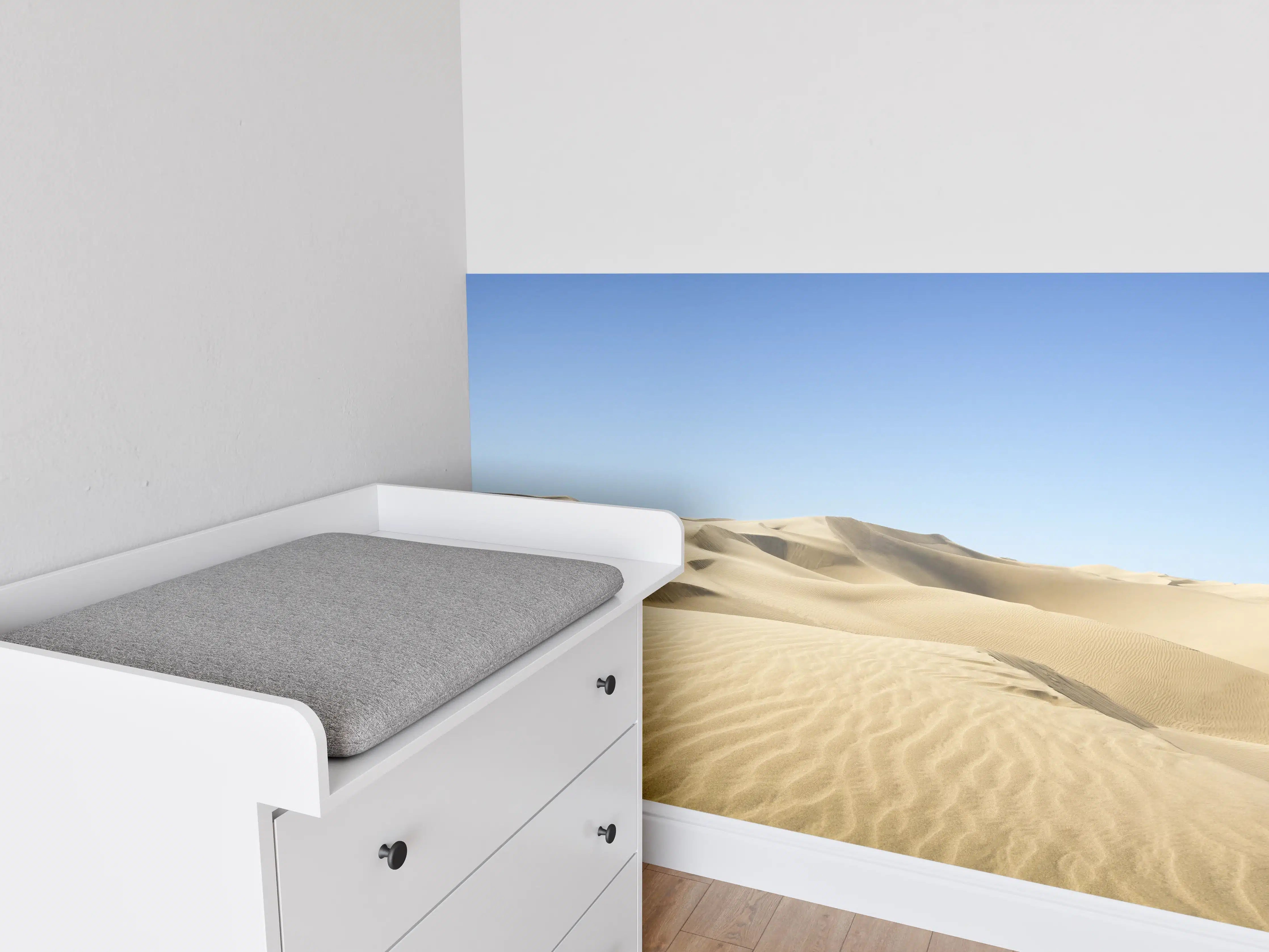 Babyzimmer Wandgestaltung - Gold desert