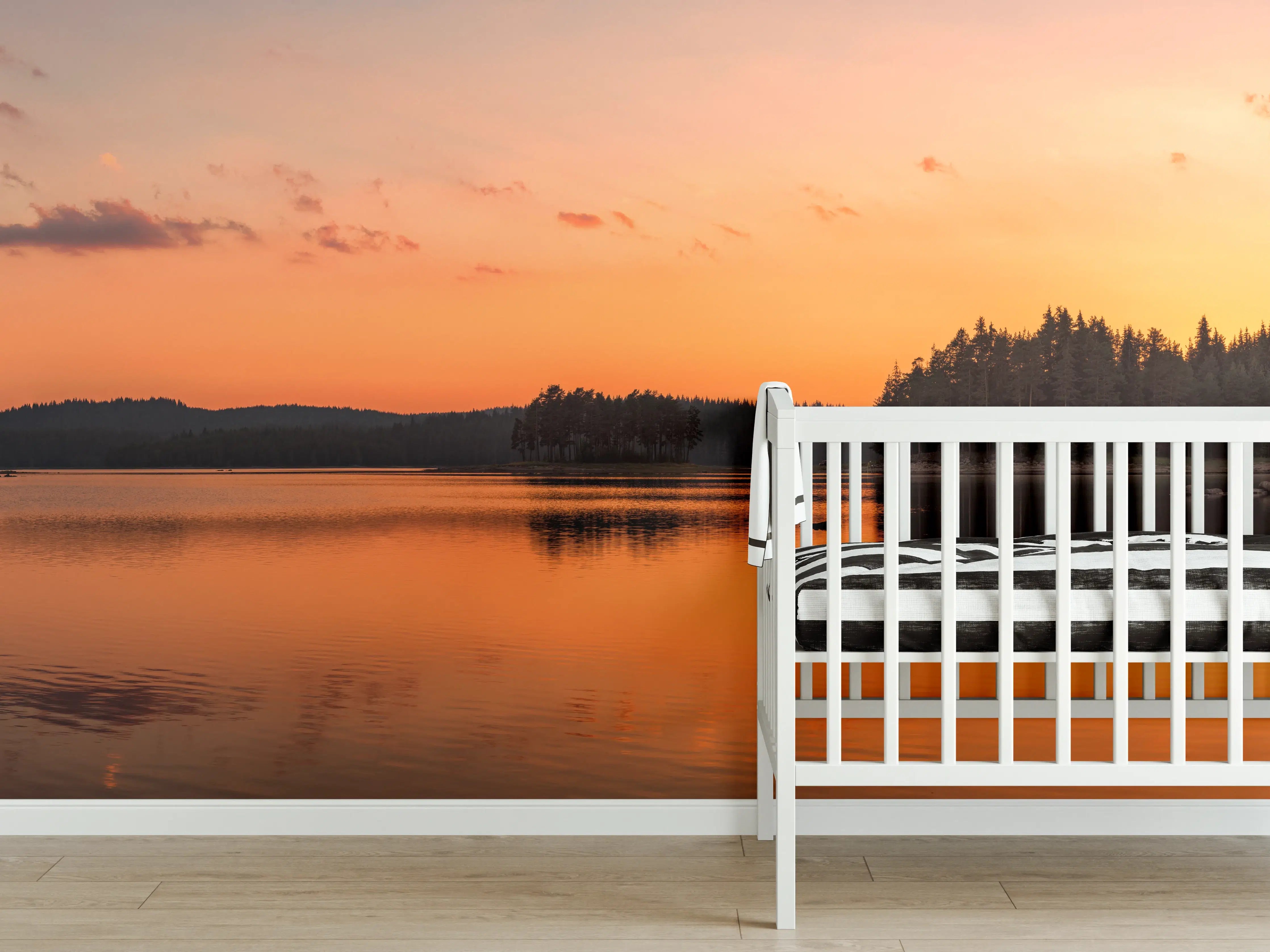 Babyzimmer Wandgestaltung - Goldener See - Bulgarien