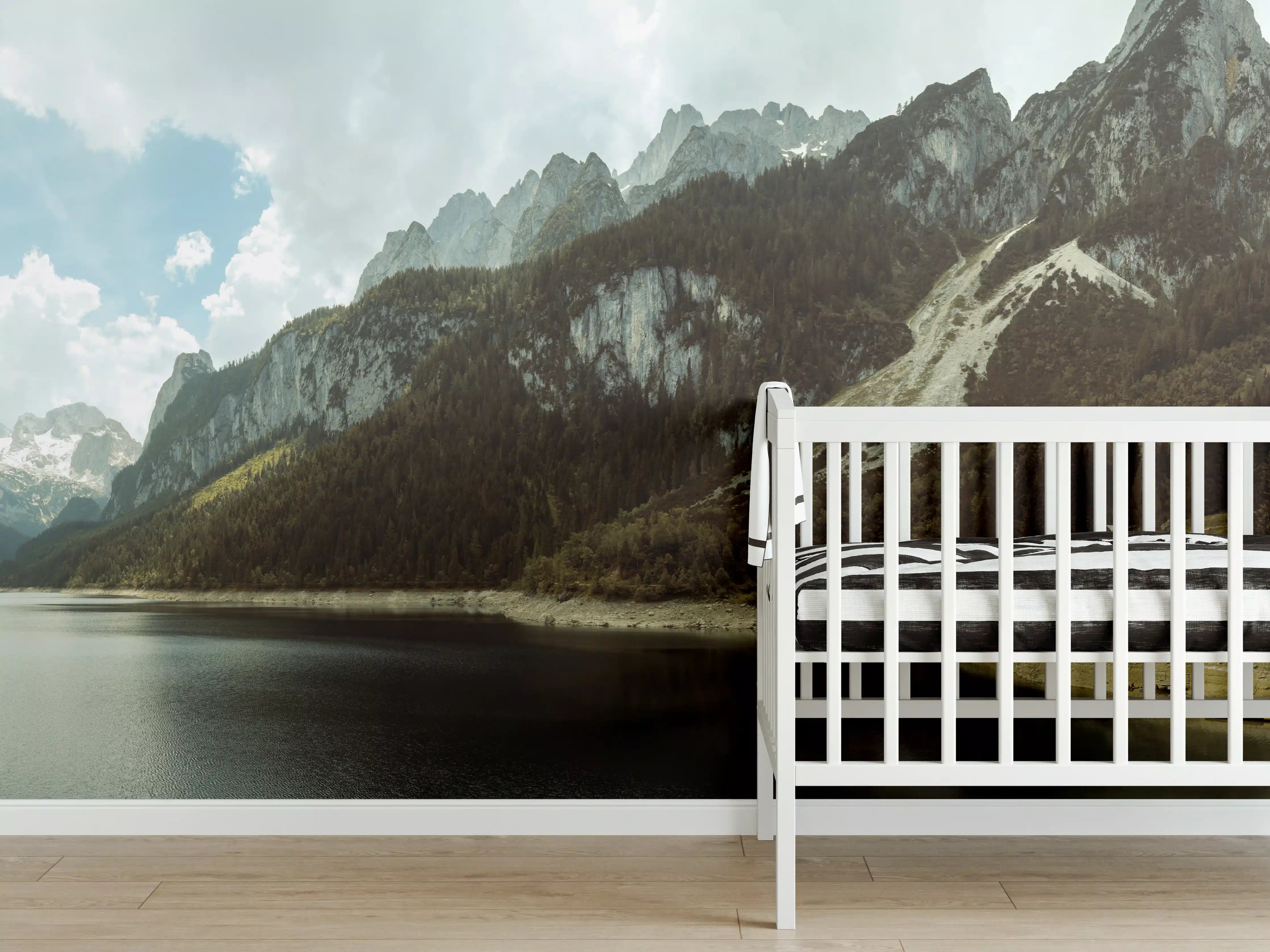 Babyzimmer Wandgestaltung - Gosausee Panorama