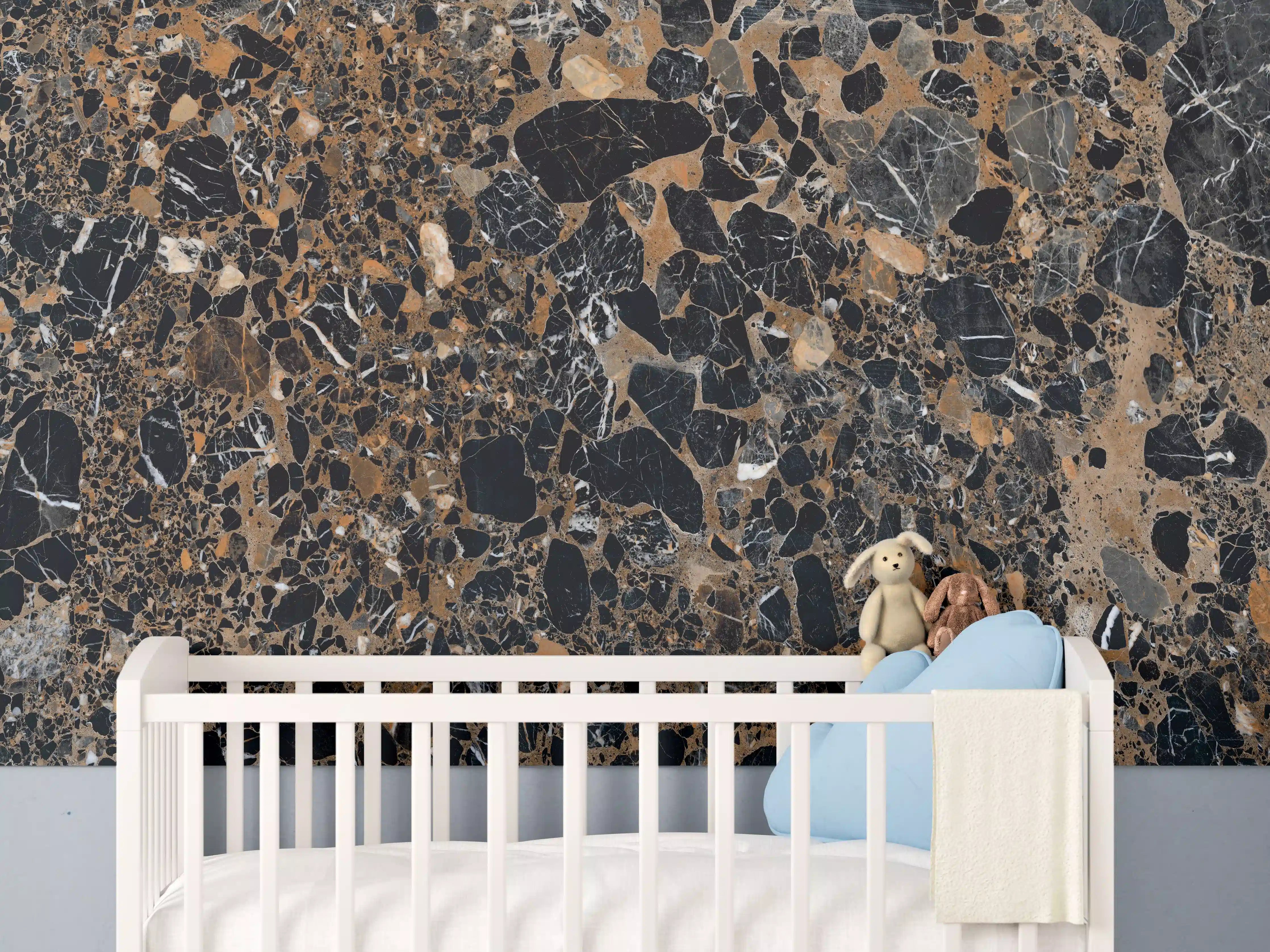 Babyzimmer Wandgestaltung - Granit luxus Textur