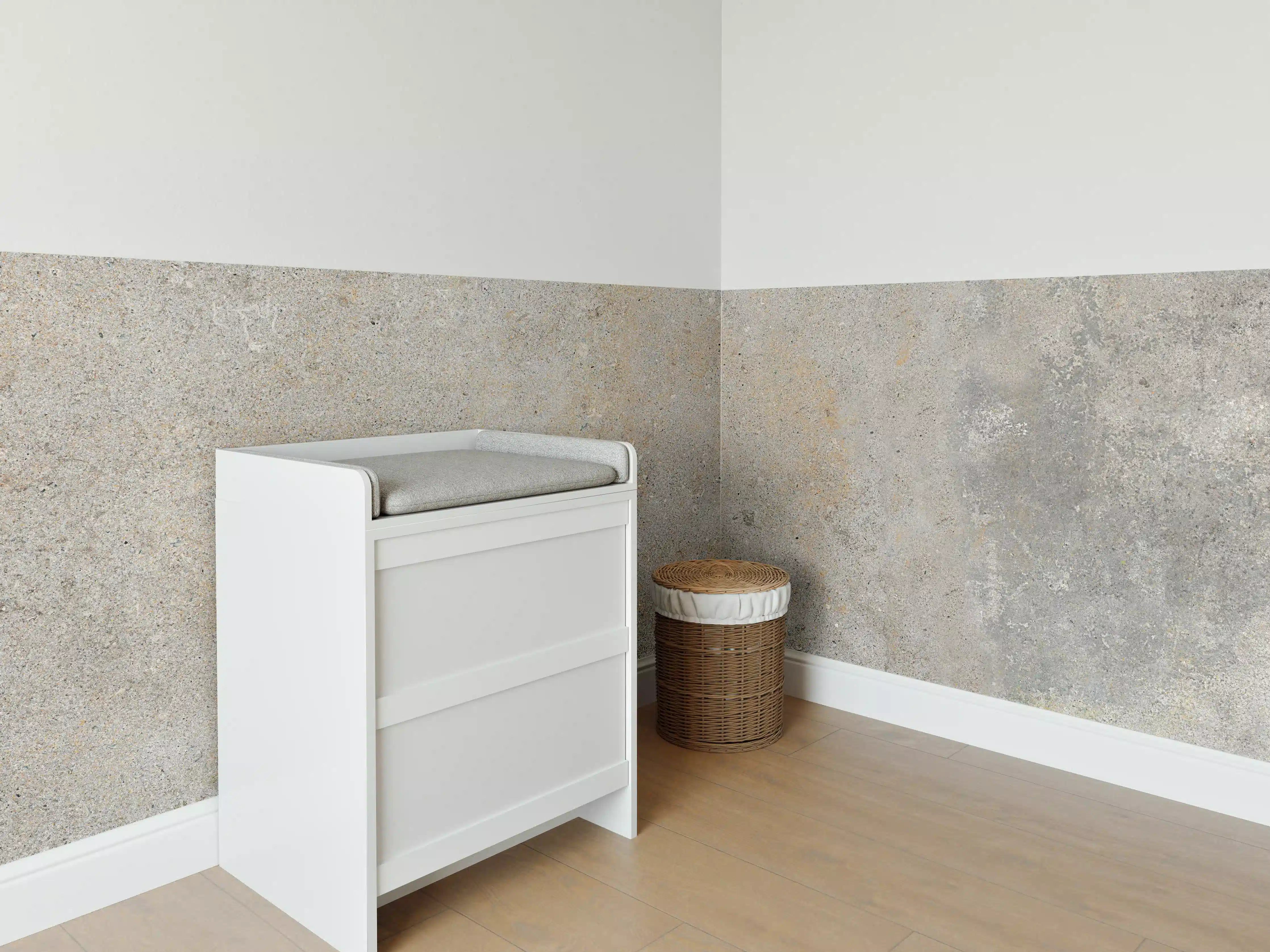 Babyzimmer Wandgestaltung - Grau städtische Marmortextur