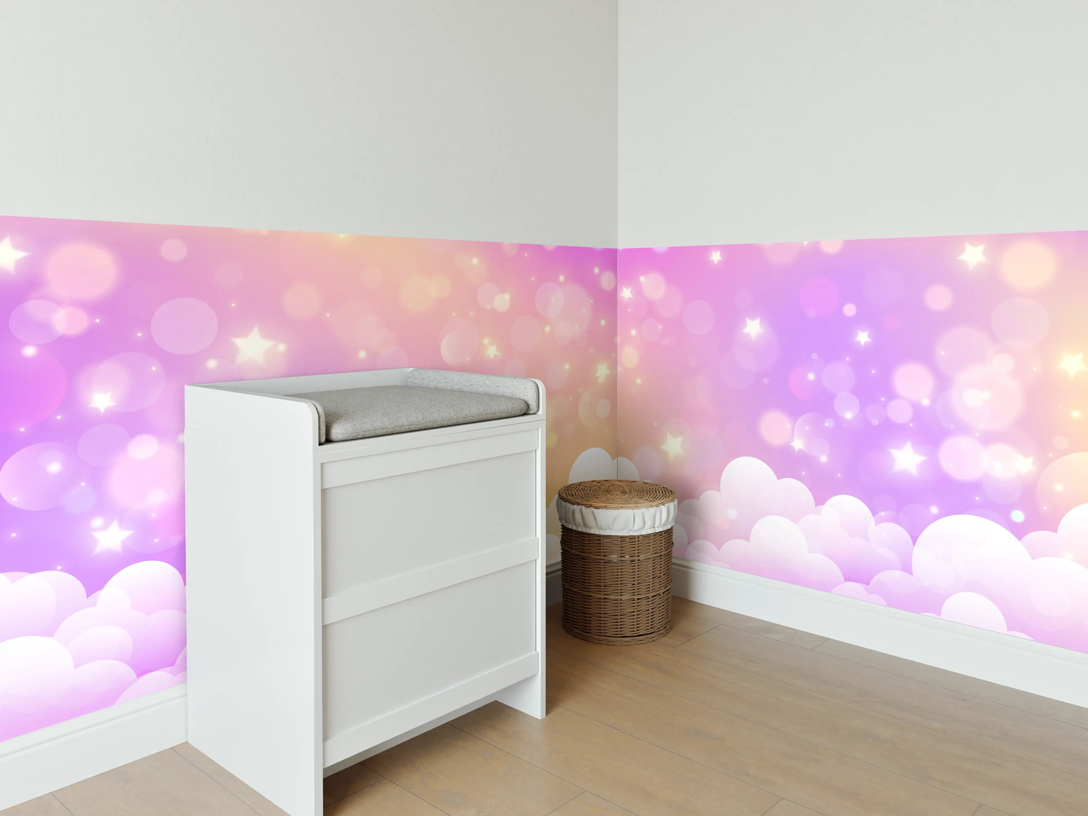 Babyzimmer Wandgestaltung - Graue Akzente im Babyzimmer
