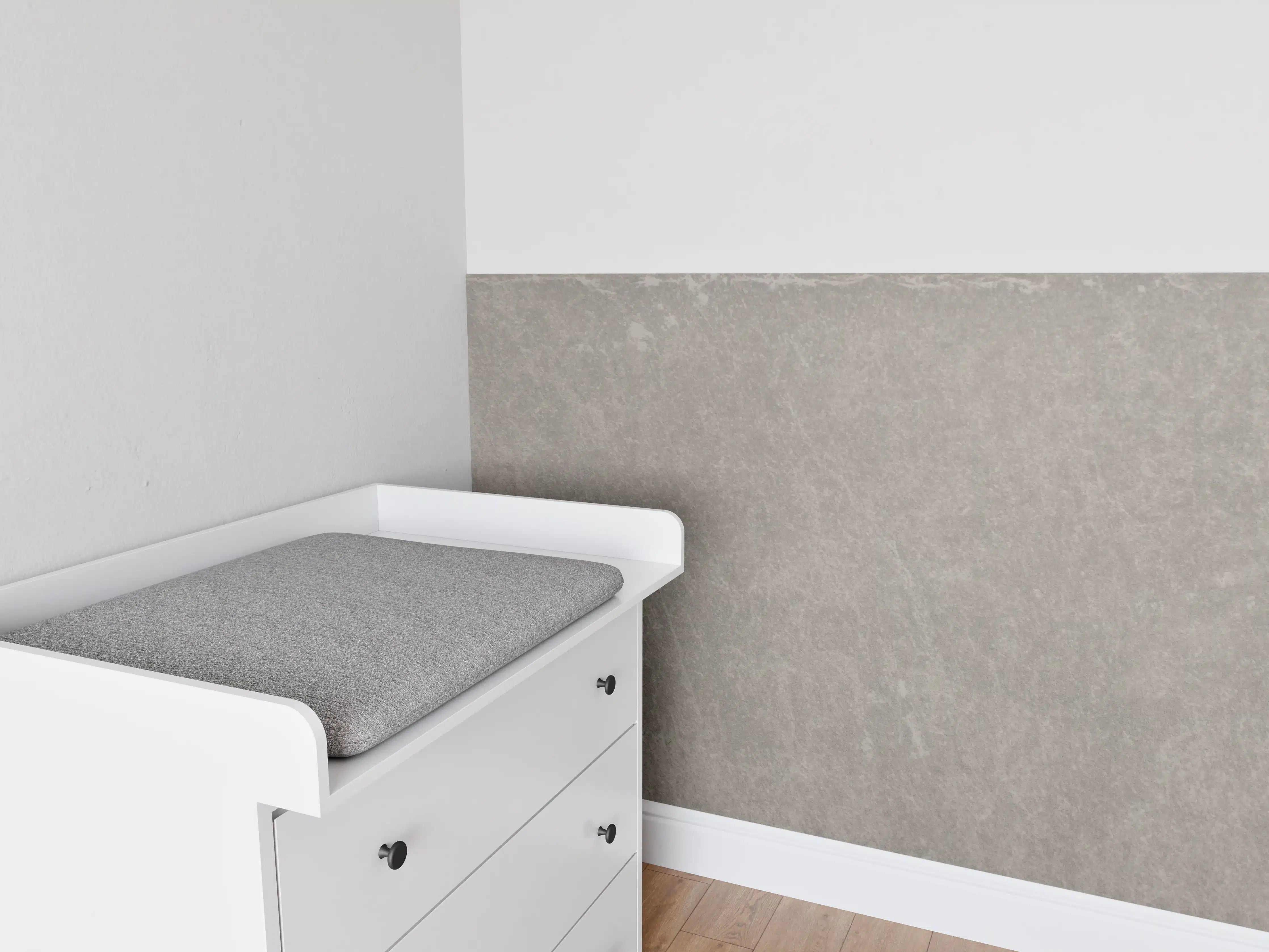 Babyzimmer Wandgestaltung - Graue Betonwand Textur