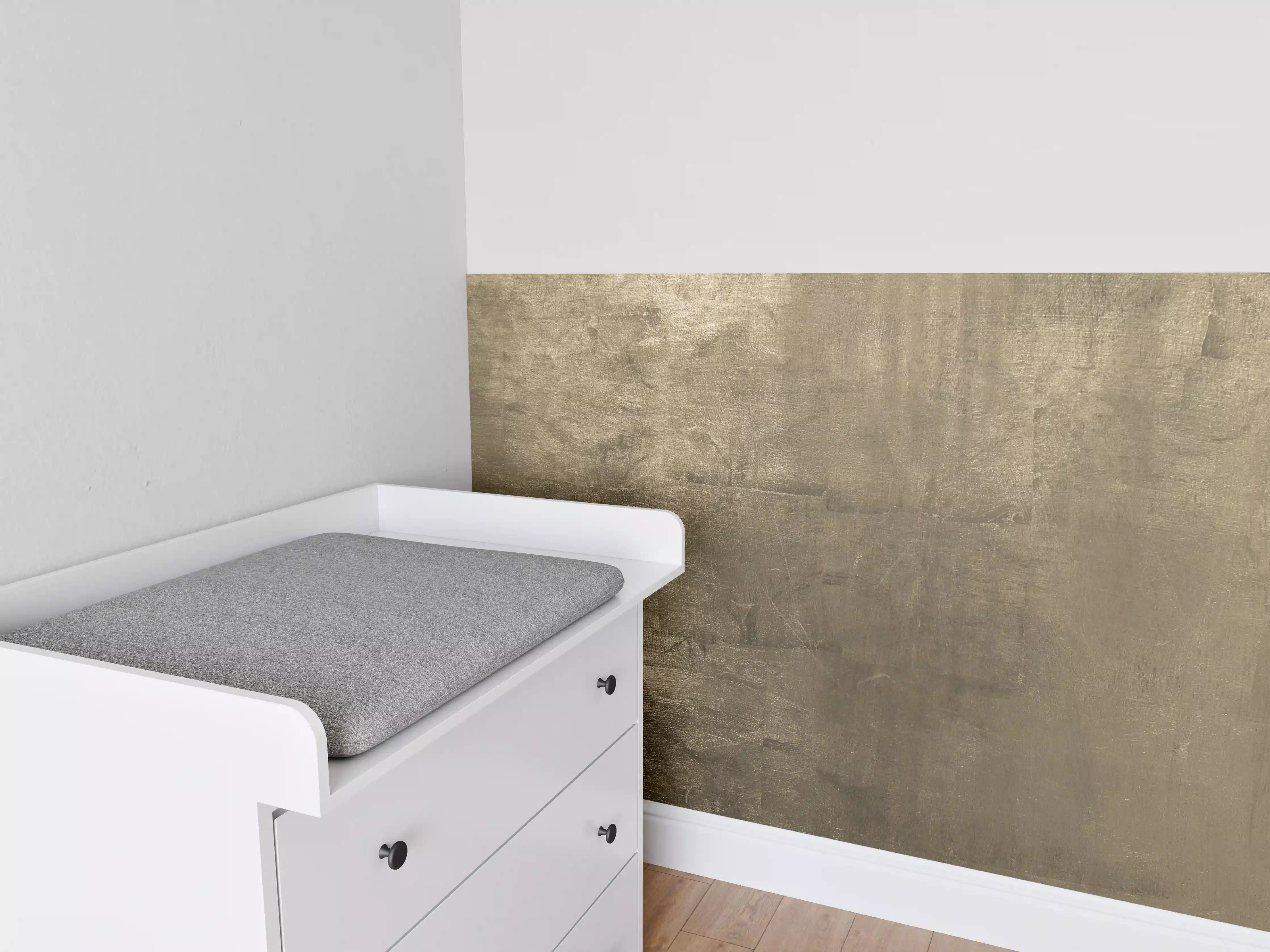 Babyzimmer Wandgestaltung - Graues Weiß: Beton-Ästhetik