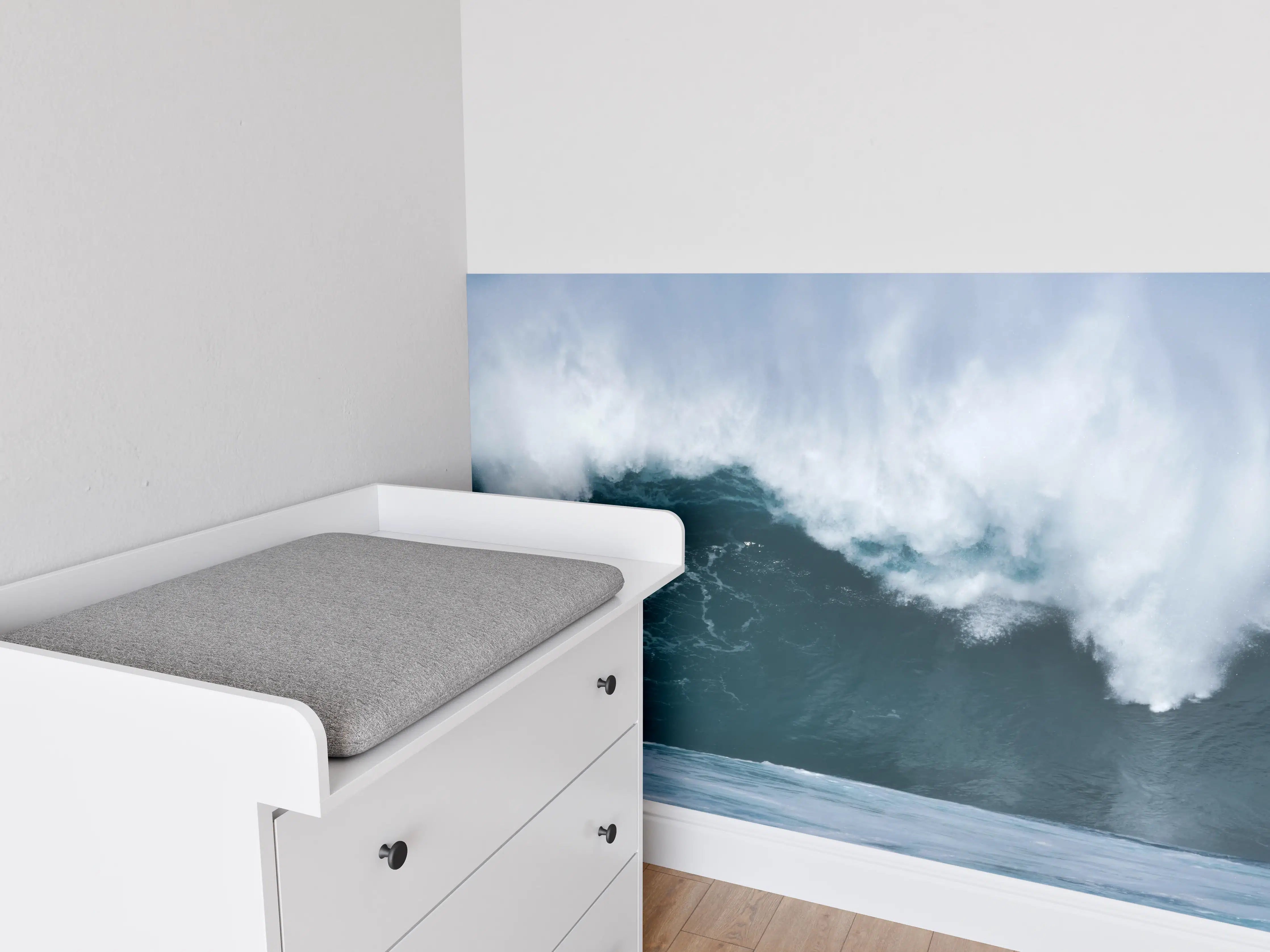 Babyzimmer Wandgestaltung - Große Welle im Ozean