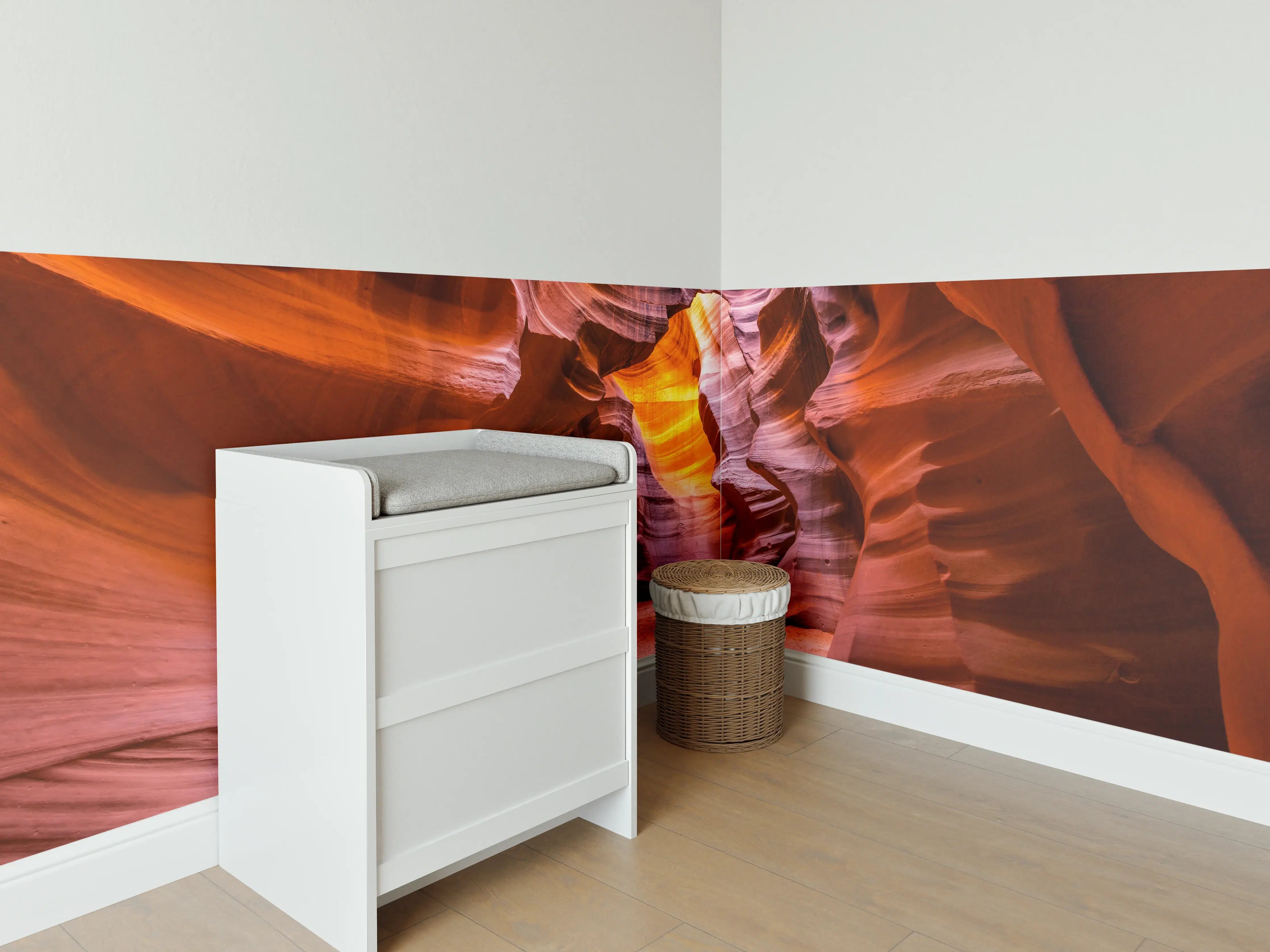 Babyzimmer Wandgestaltung - Grund des Antelope Canyon in Arizona