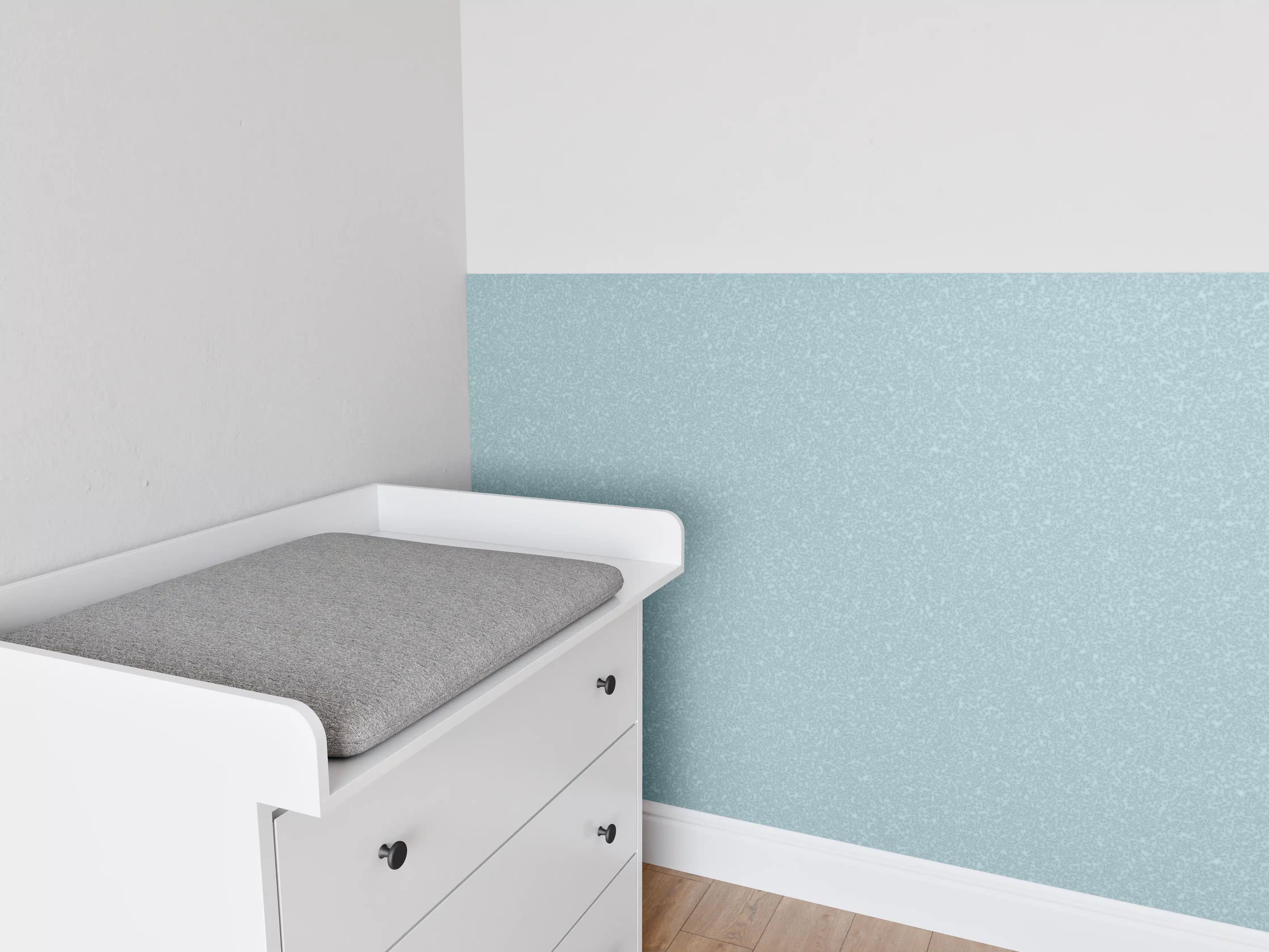 Babyzimmer Wandgestaltung - Hellblaue Wandtextur