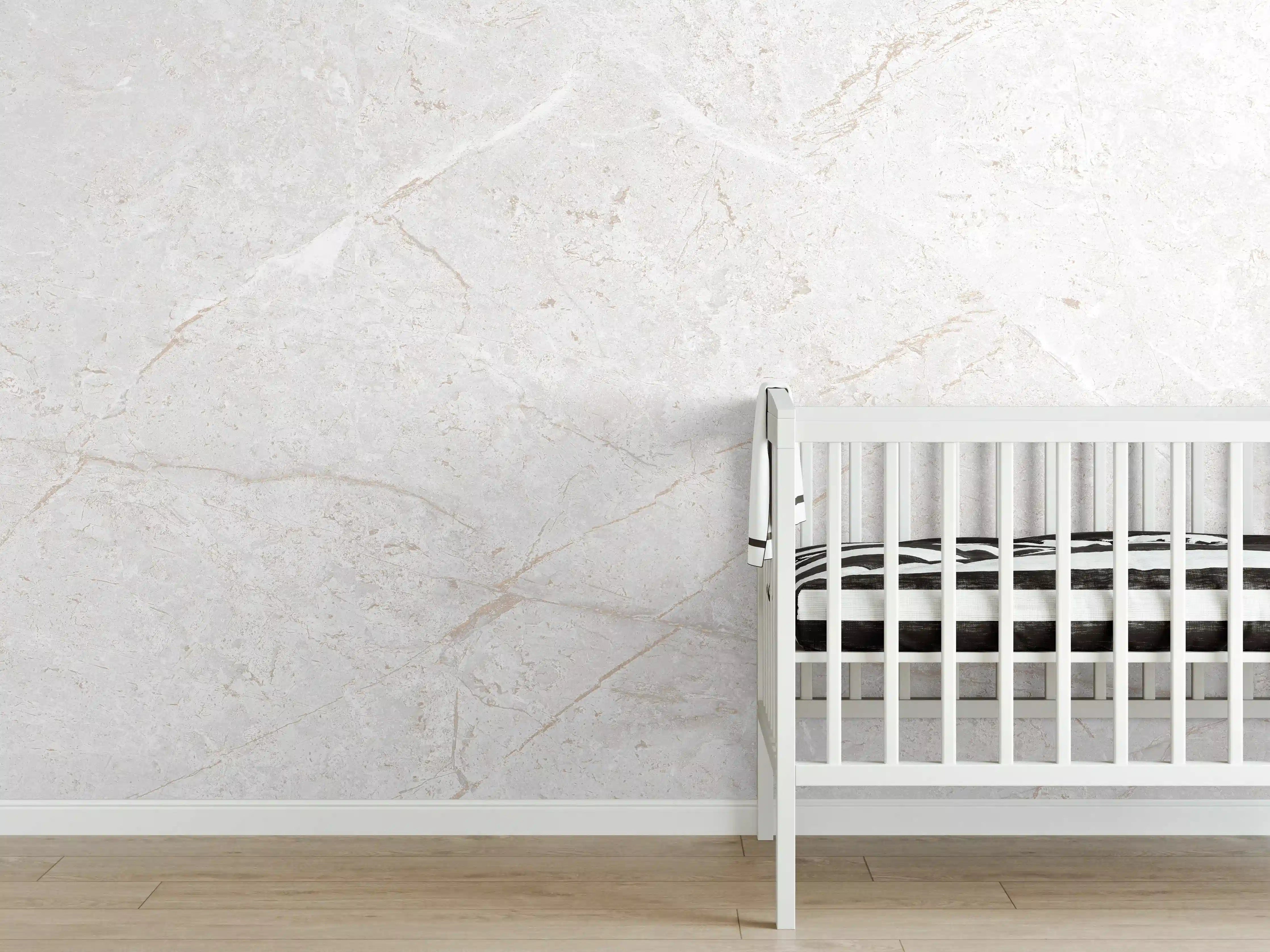 Babyzimmer Wandgestaltung - Heller Marmor Hintergrund