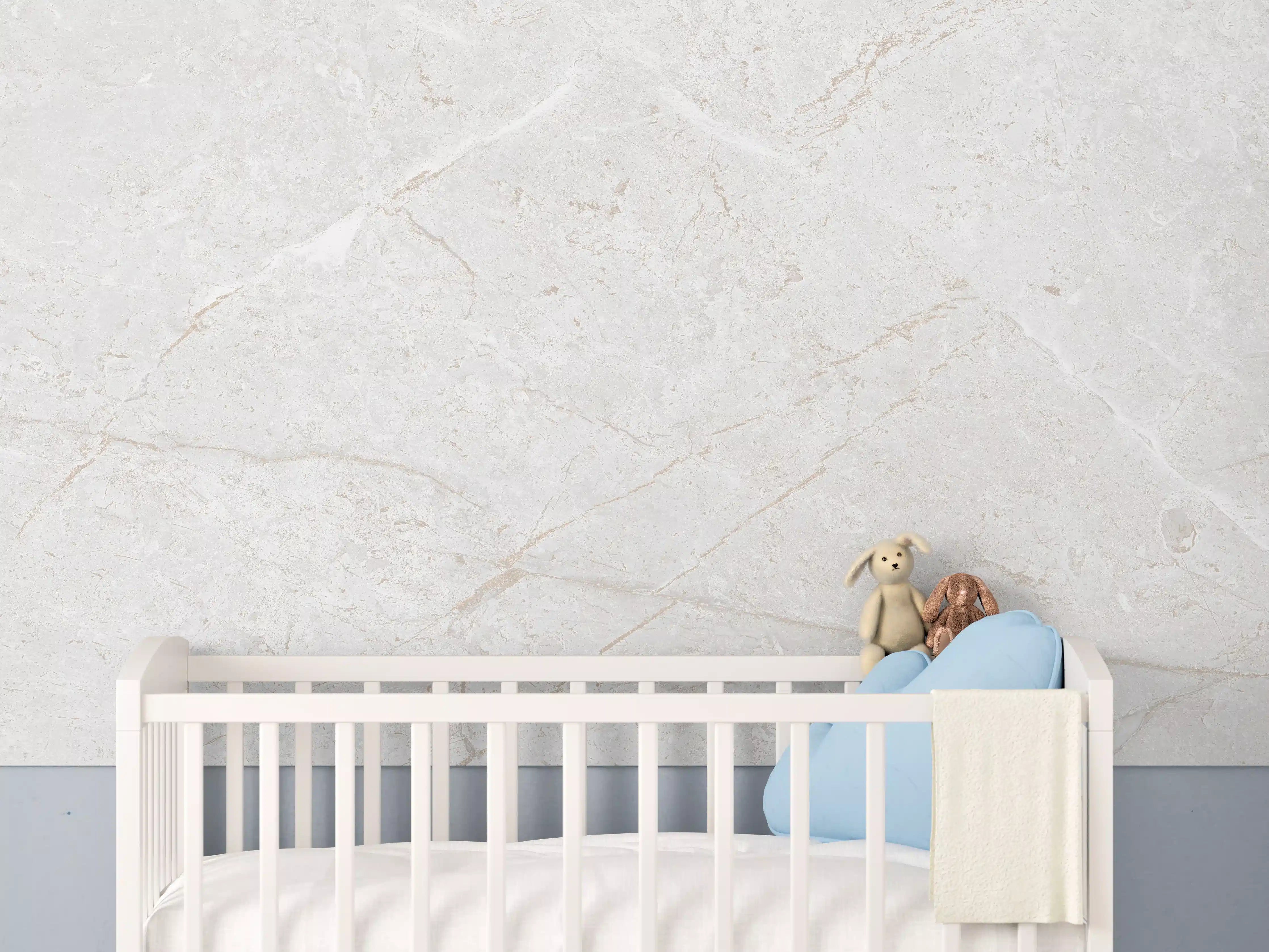 Babyzimmer Wandgestaltung - Heller Marmor Hintergrund