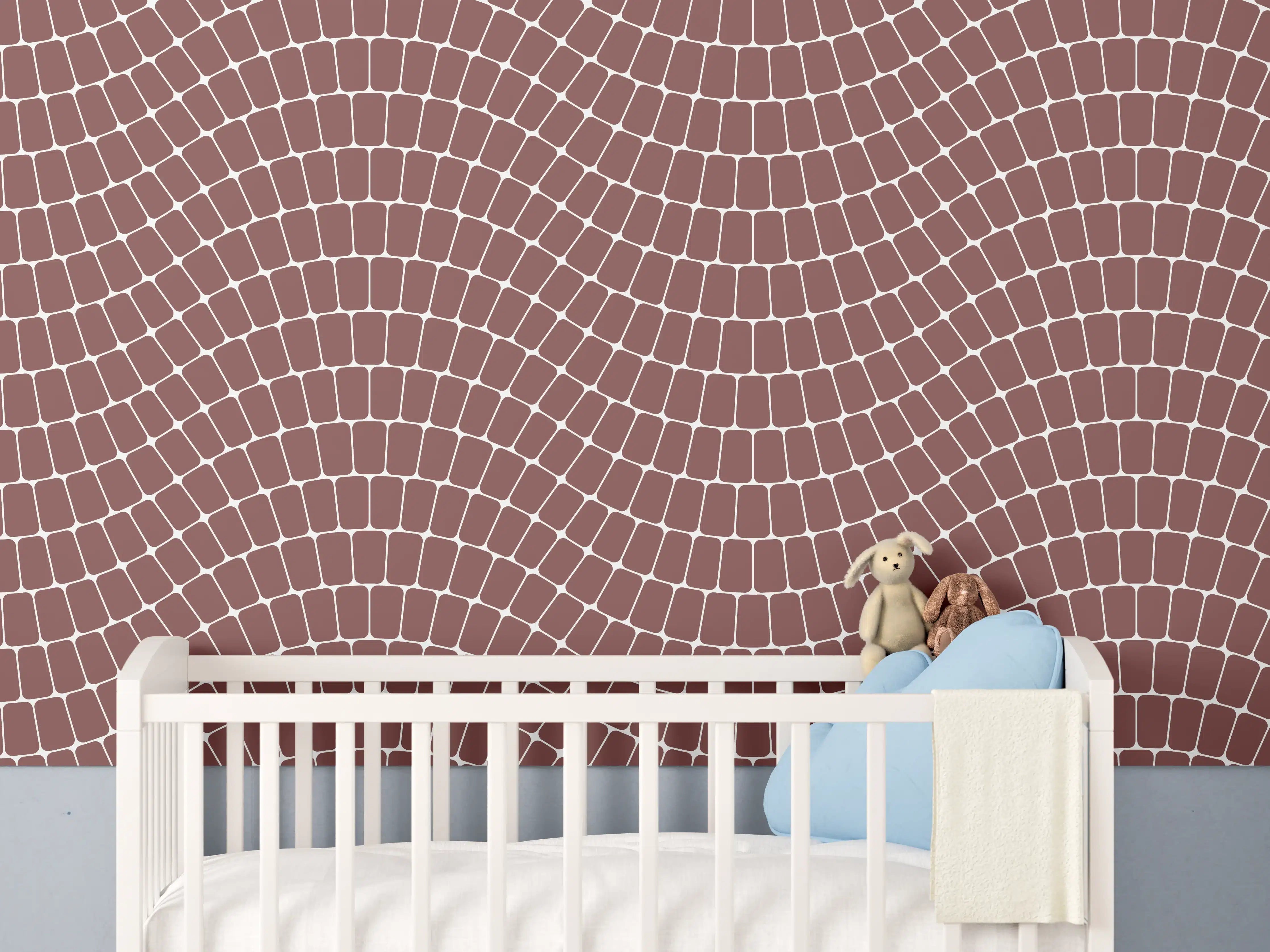 Babyzimmer Wandgestaltung - Heller Marmor mit subtilen Grau- und Weißnuancen