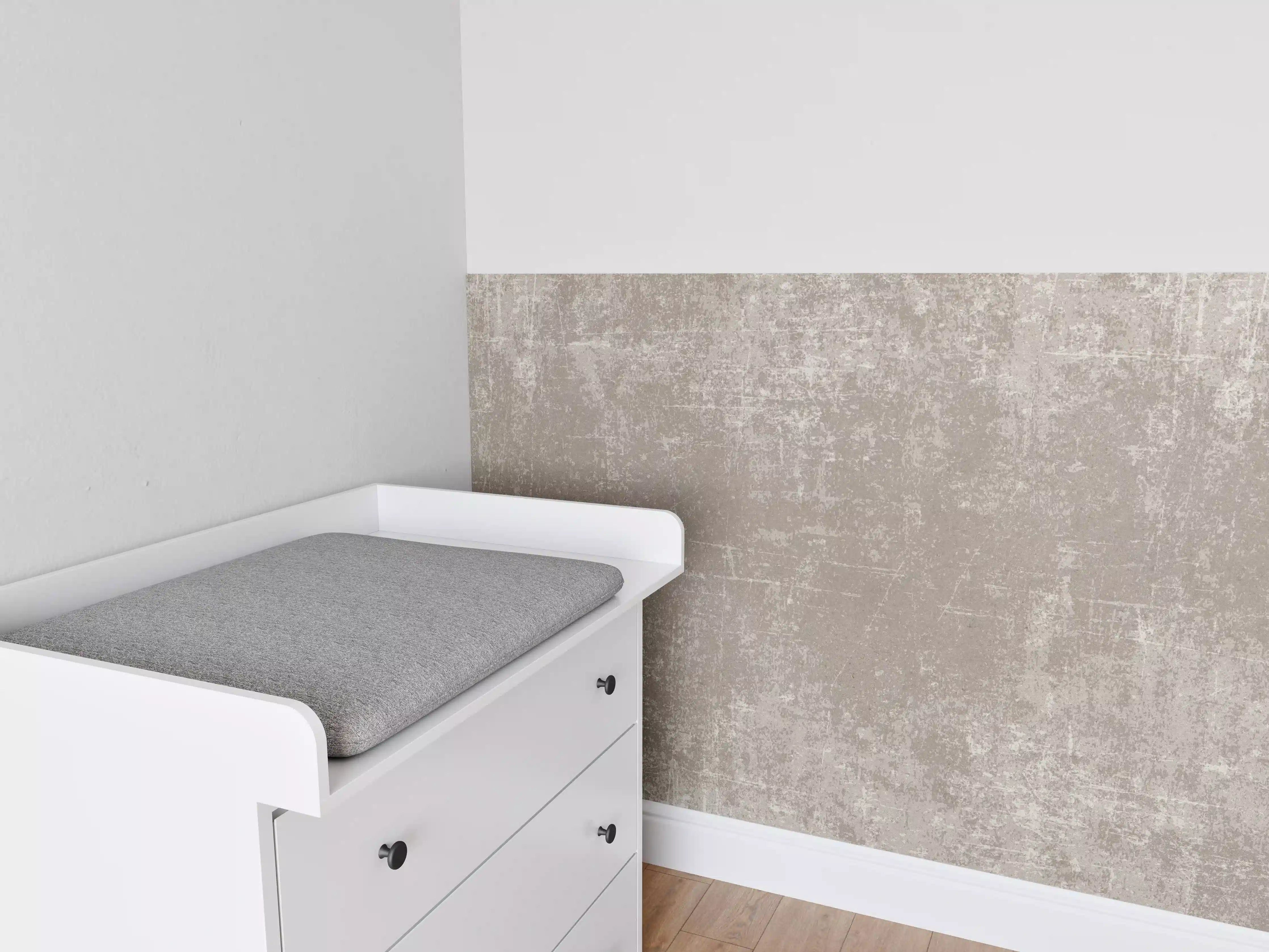 Babyzimmer Wandgestaltung - Heller Zementhintergrund