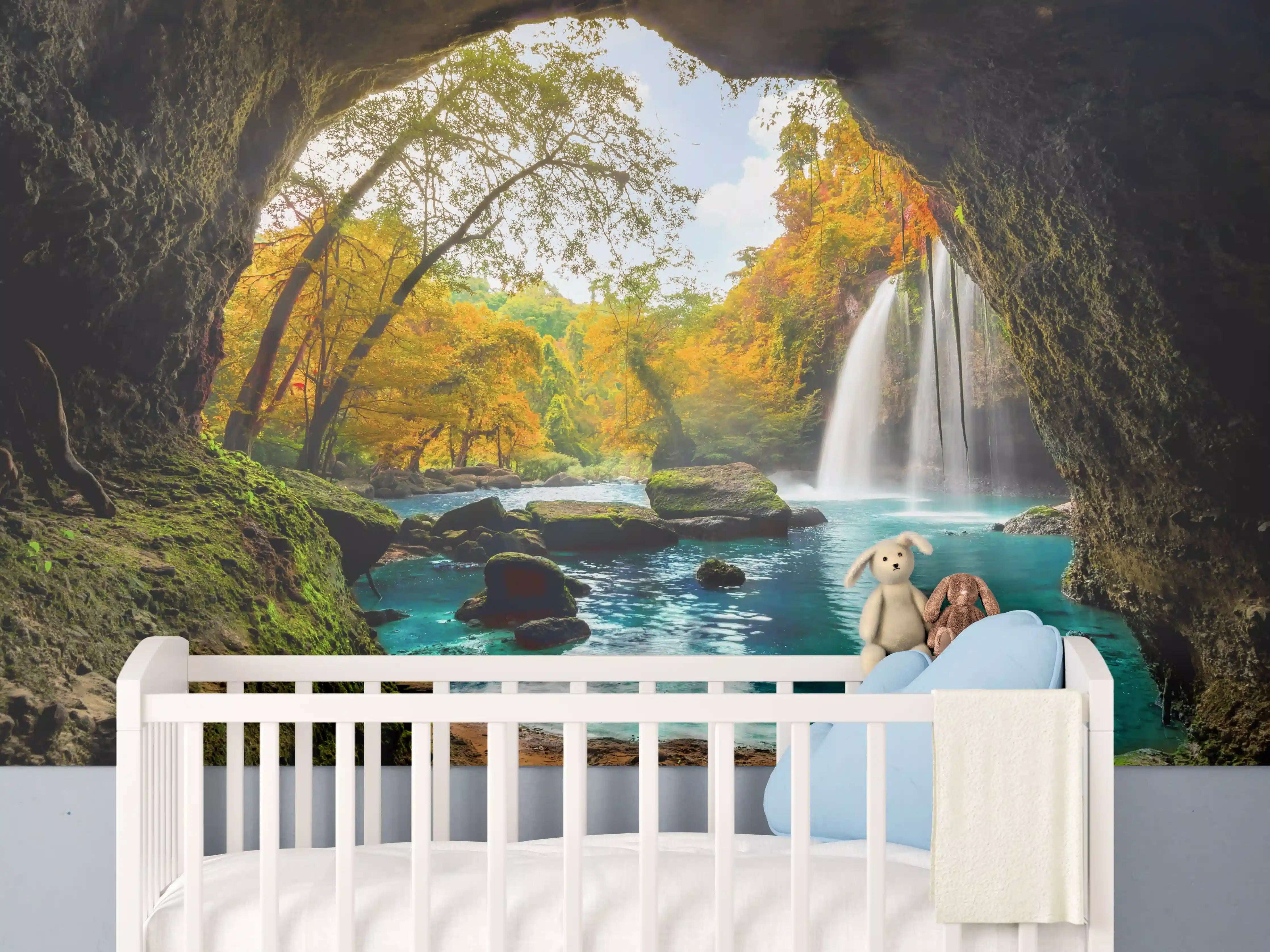 Babyzimmer Wandgestaltung - Heo Suwat Wasserfall in Thailand