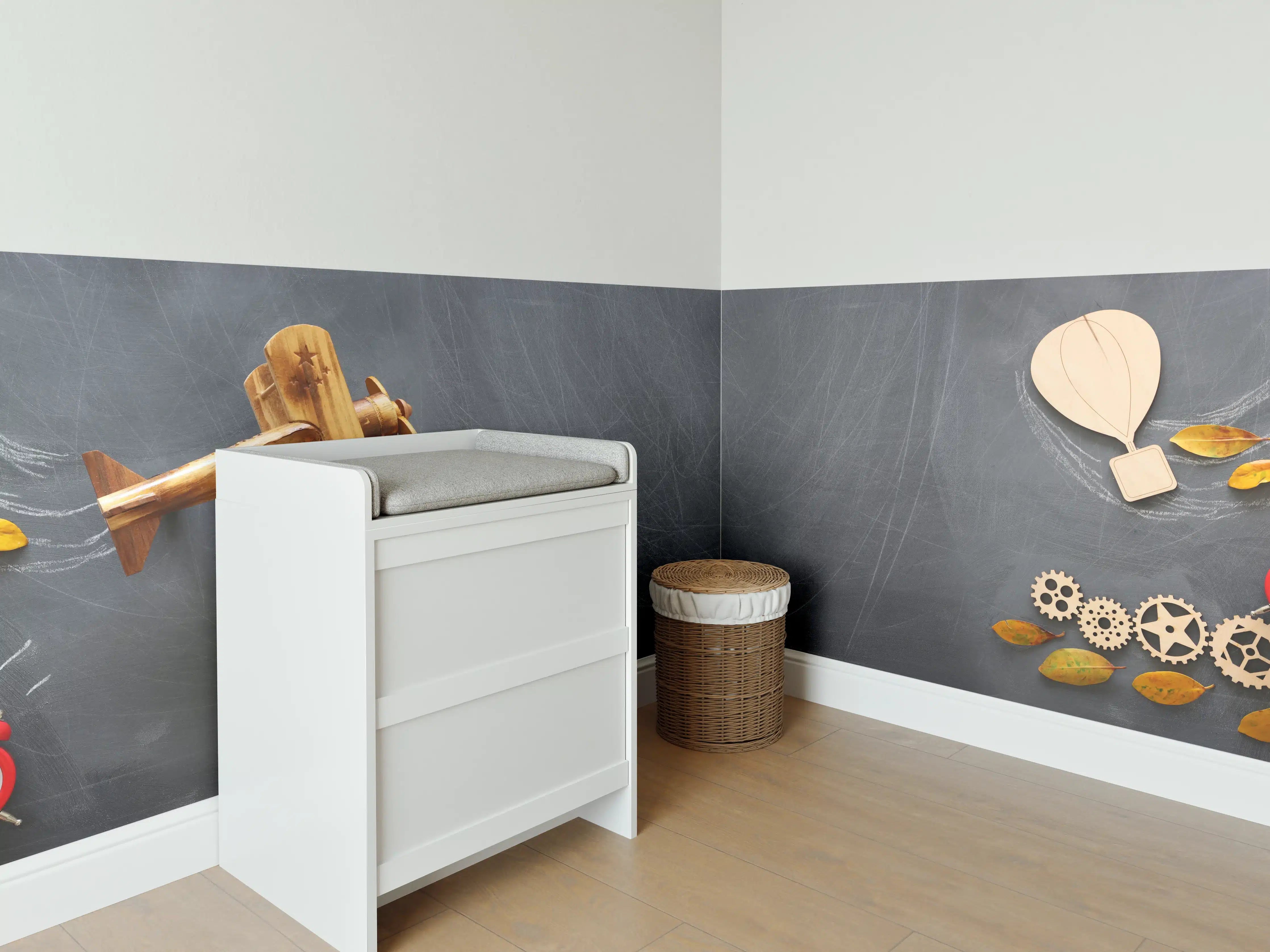 Babyzimmer Wandgestaltung - Herbst-Lernkonzept Tafel Banner