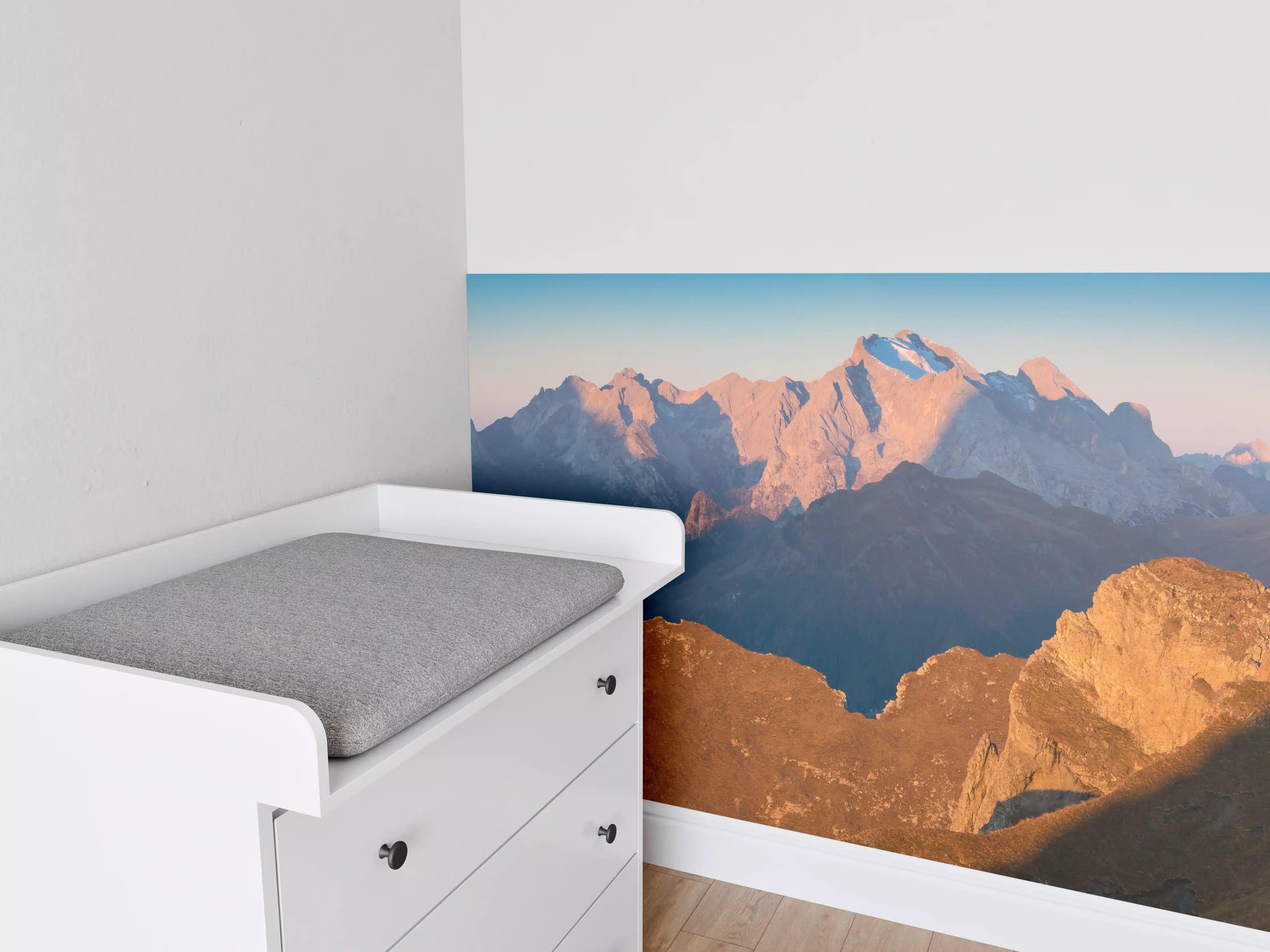 Babyzimmer Wandgestaltung - Herbstlicher Blick auf das Tal des Passo Giau - Italien
