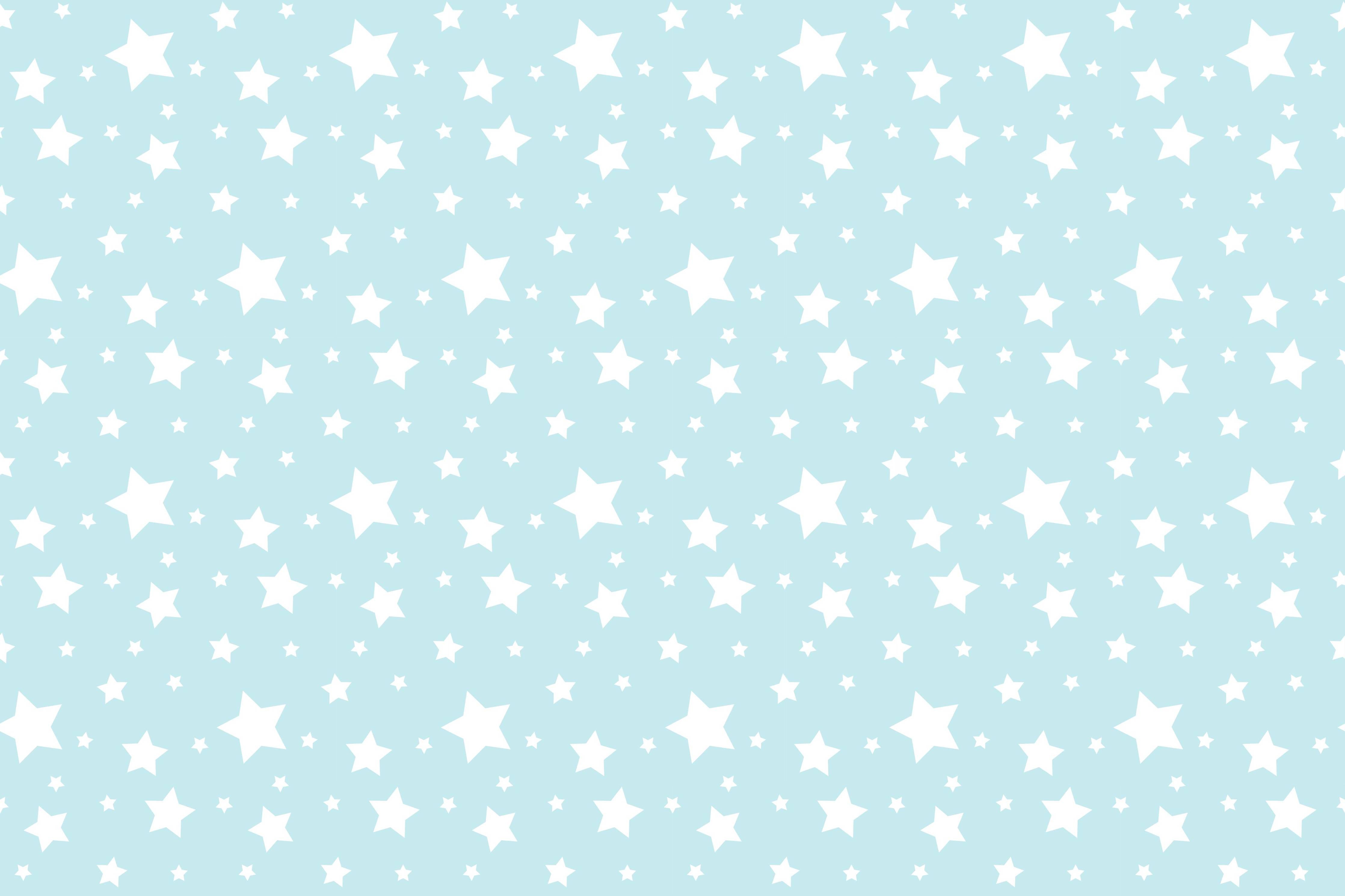 Babyzimmer Wandgestaltung-Himmel voller Sterne in Pastellblau