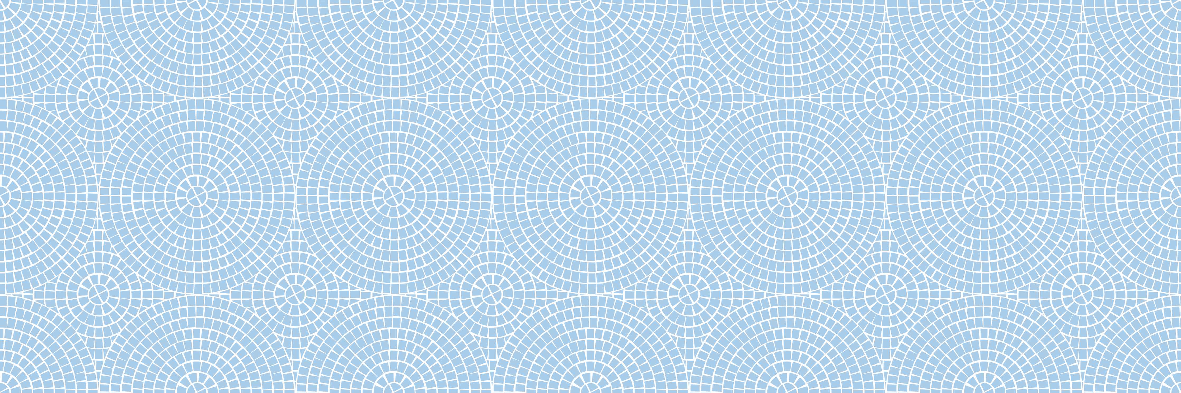 Babyzimmer Wandgestaltung-Himmelblaue Fliesen mit Mosaik-Design