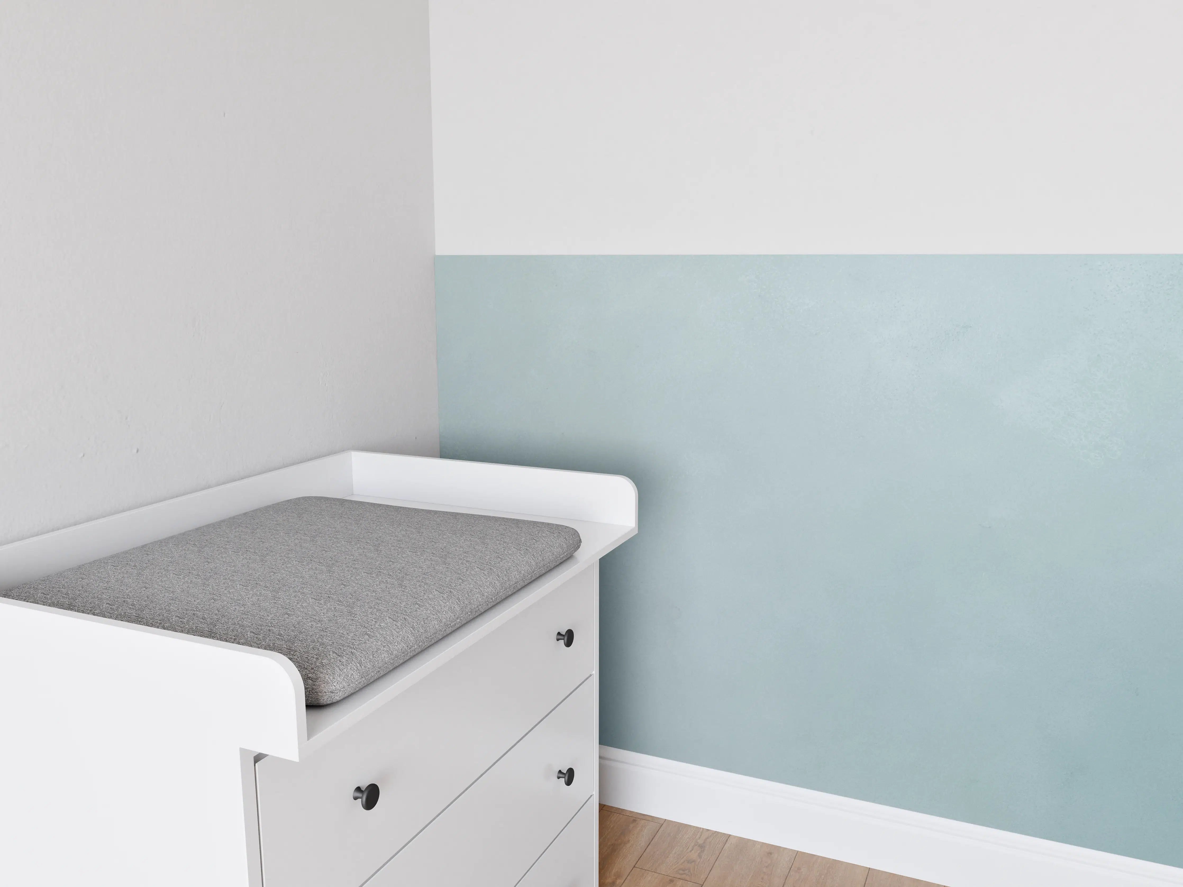 Babyzimmer Wandgestaltung - Himmelblaue Himmeltextur mit leichten Wolken