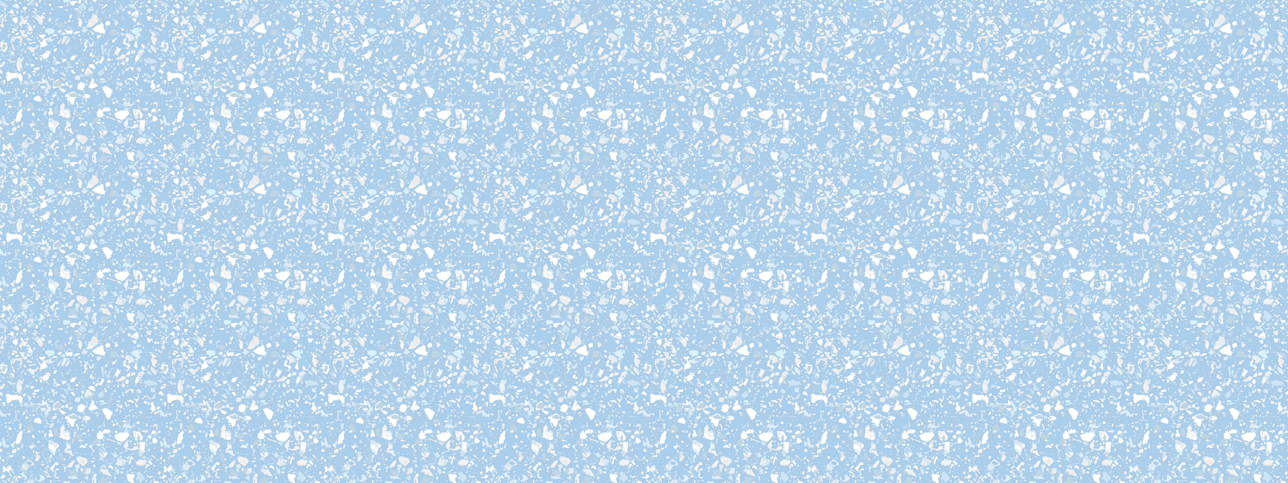 Babyzimmer Wandgestaltung-Himmelblauer Terrazzo-Boden