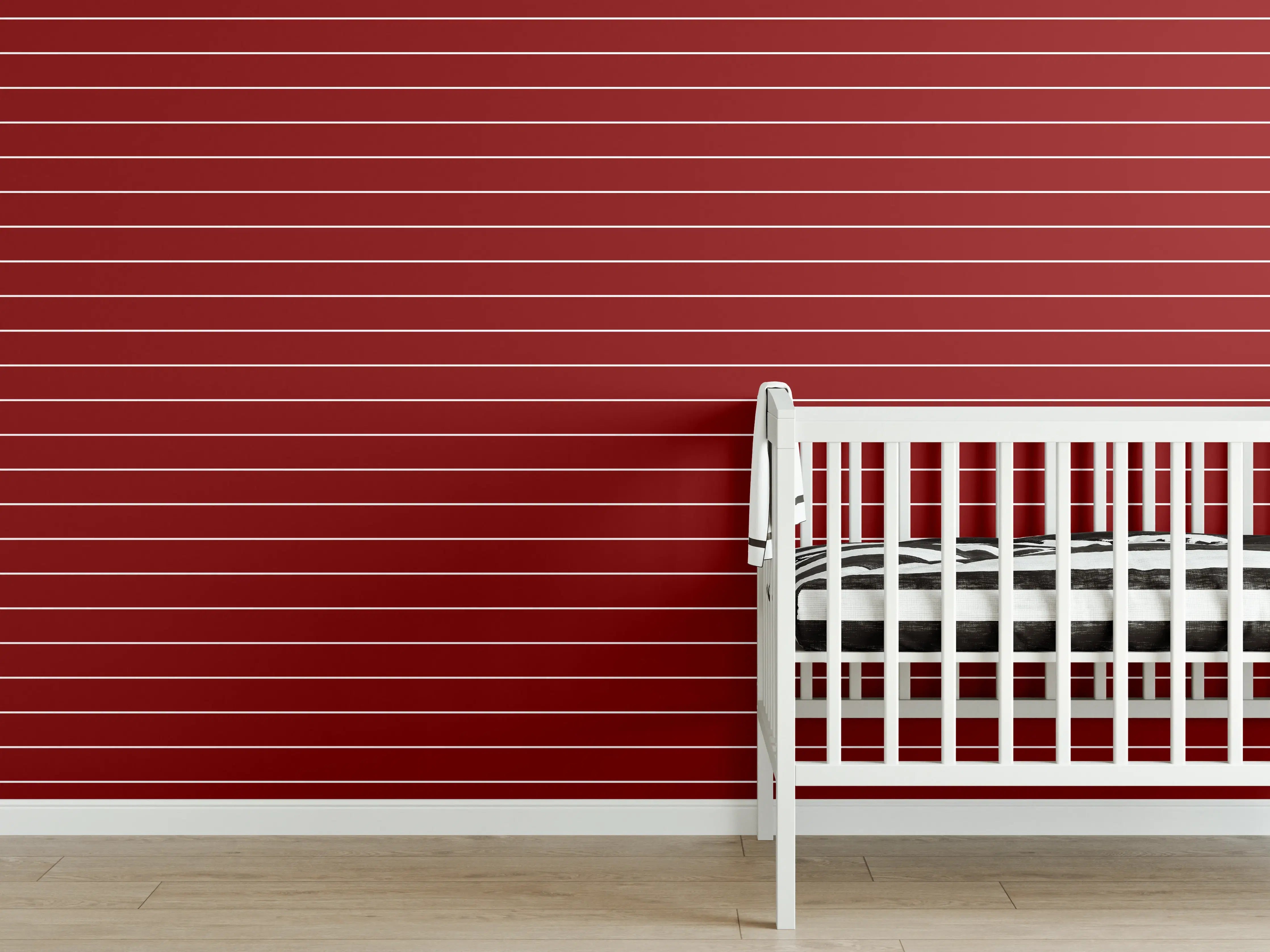 Babyzimmer Wandgestaltung - Hochwertige Weiß-Grau-Marmor-Textur mit feinen Graunuancen