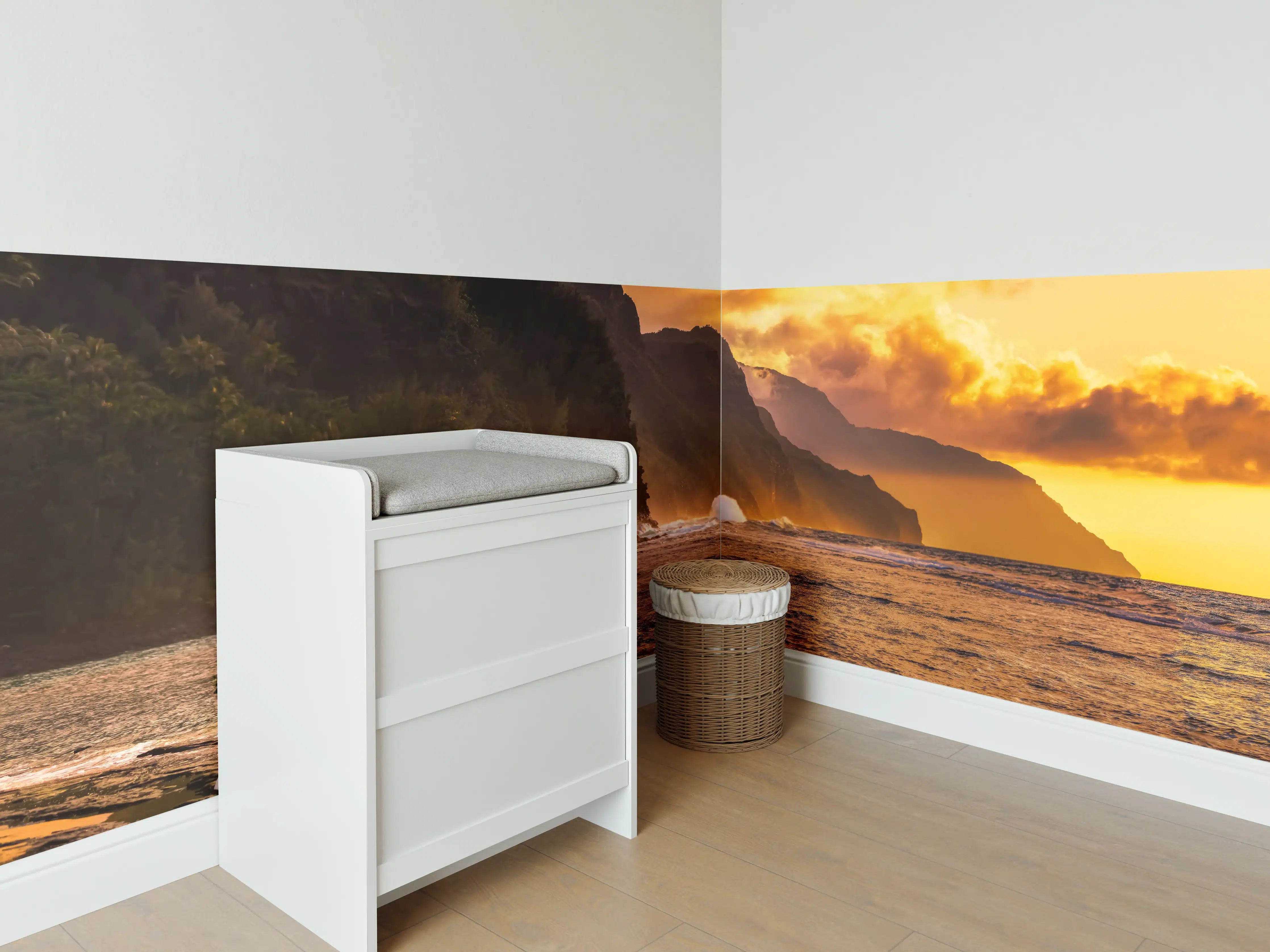 Babyzimmer Wandgestaltung - Hochzeitspaar auf Hawaii