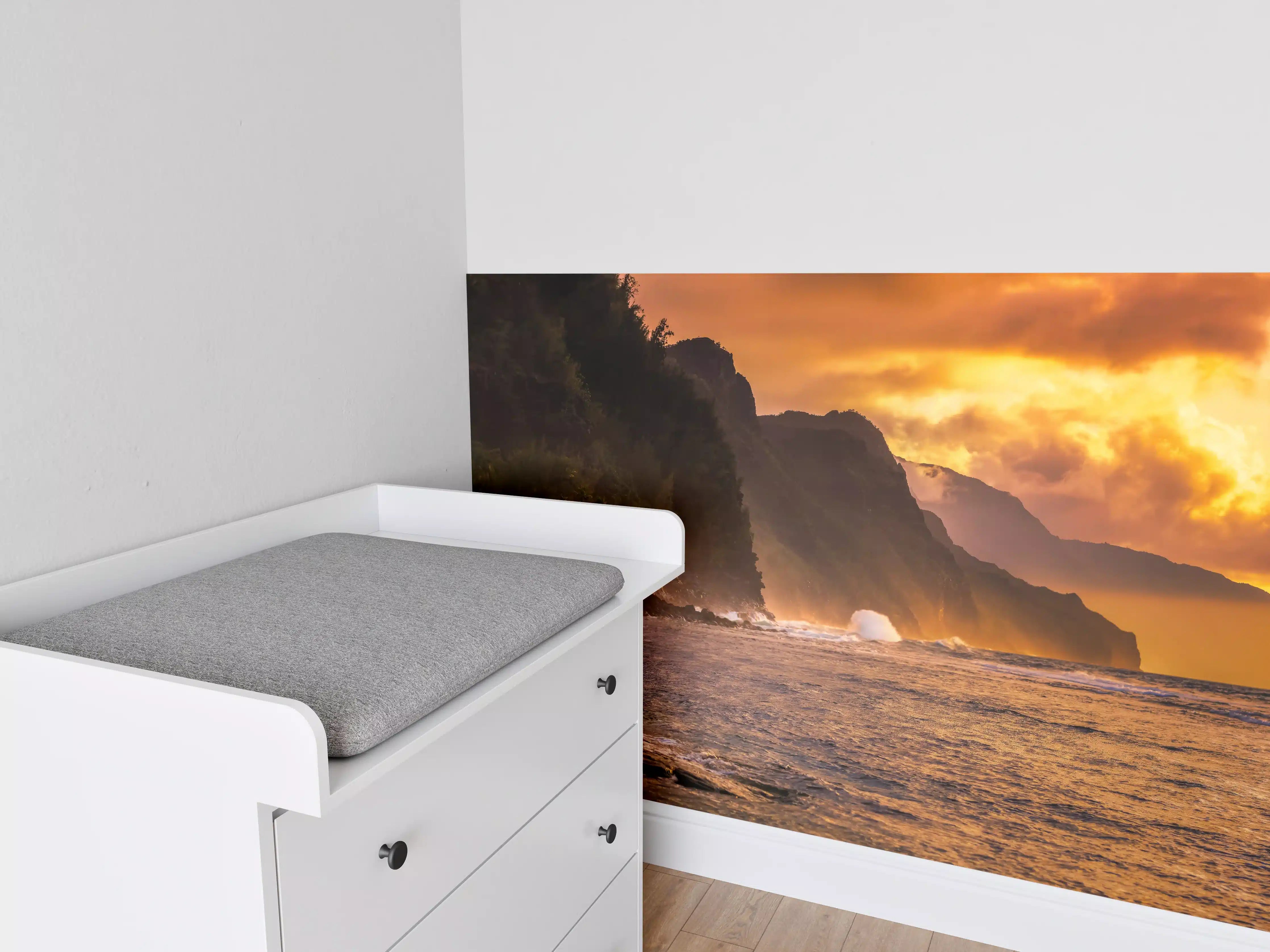 Babyzimmer Wandgestaltung - Hochzeitspaar auf Hawaii