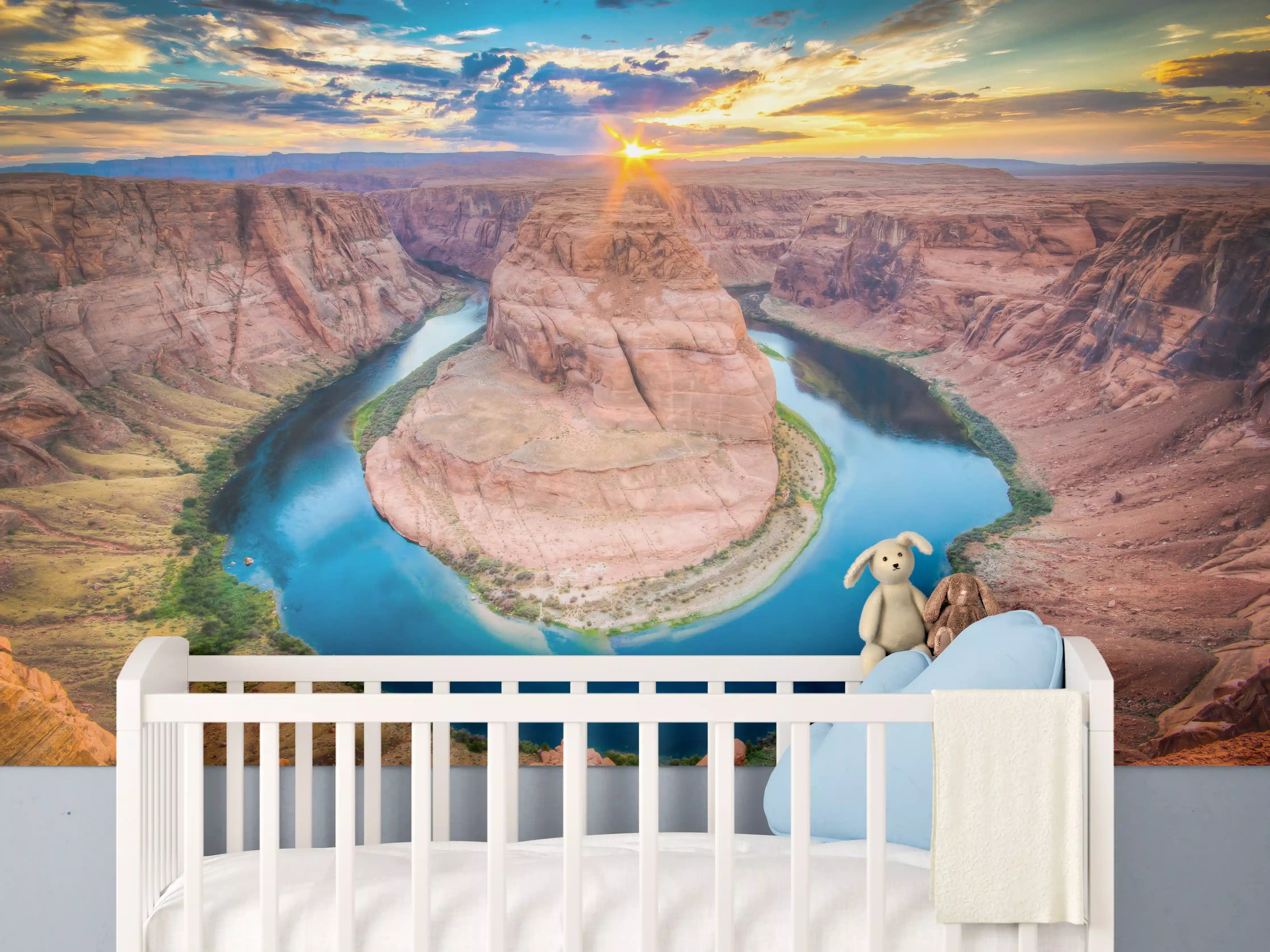 Babyzimmer Wandgestaltung - Horseshoe Bend - Arizona