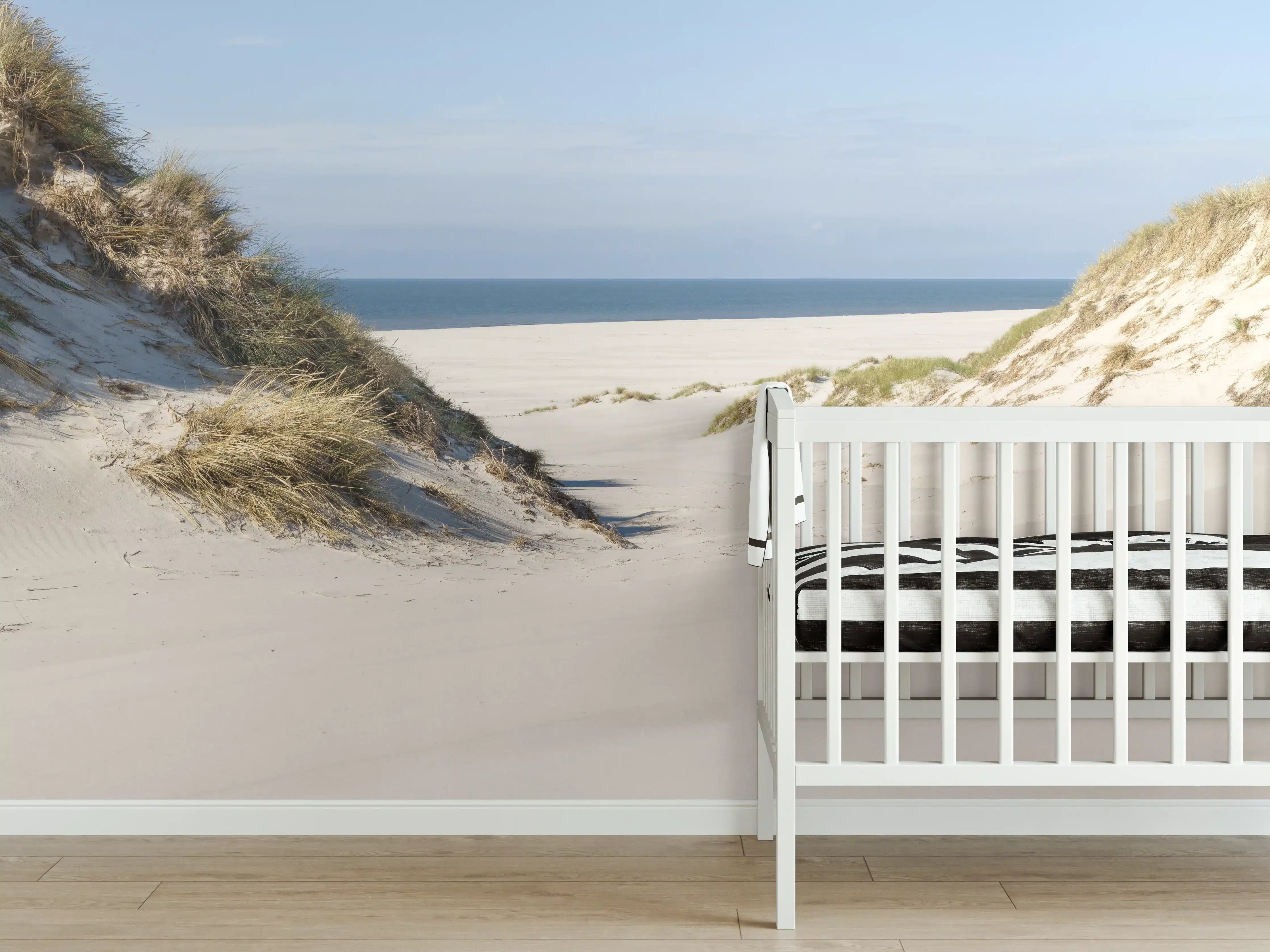 Babyzimmer Wandgestaltung - Idyllische Sanddüne am Meer