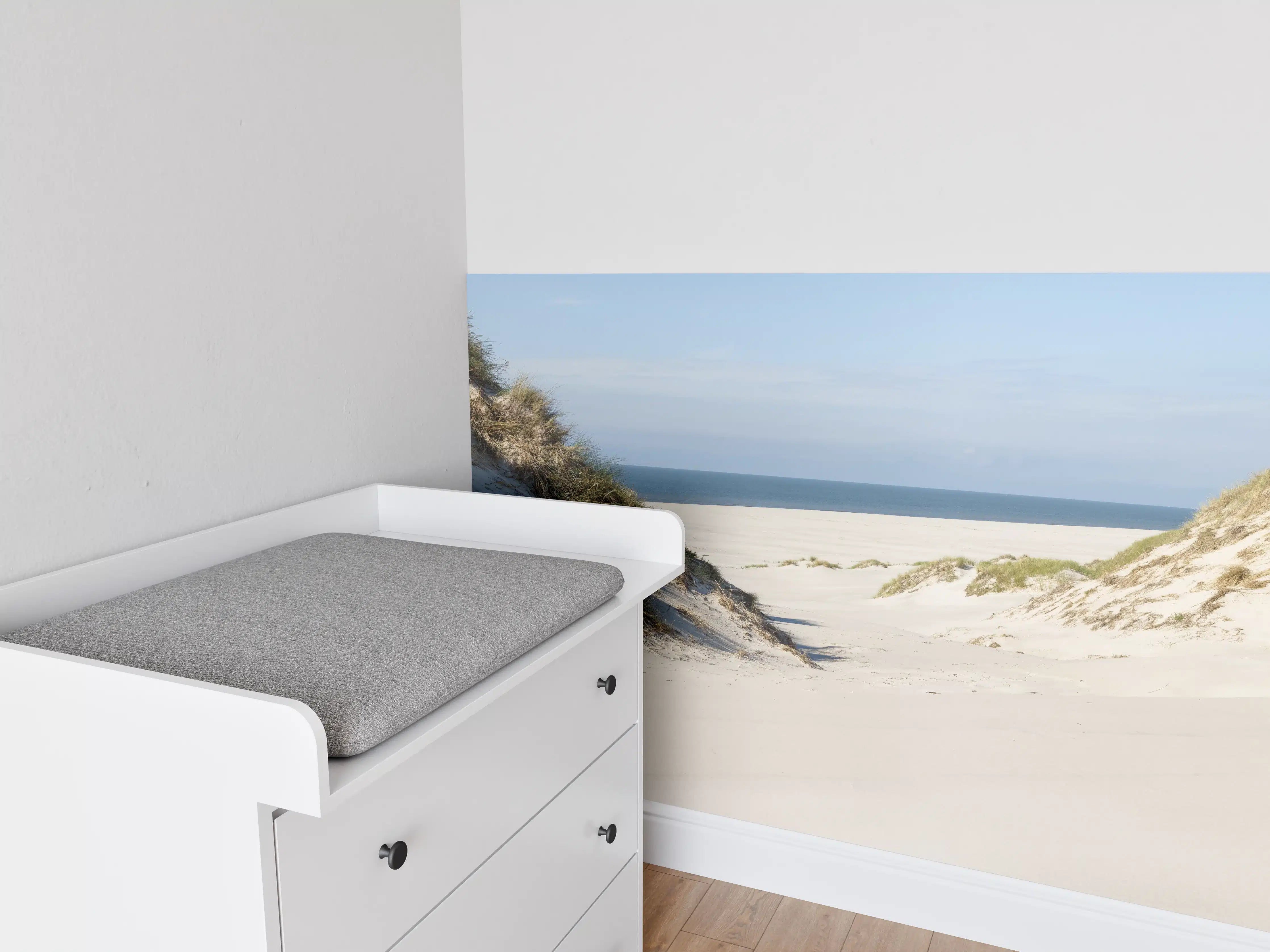 Babyzimmer Wandgestaltung - Idyllische Sanddüne am Meer