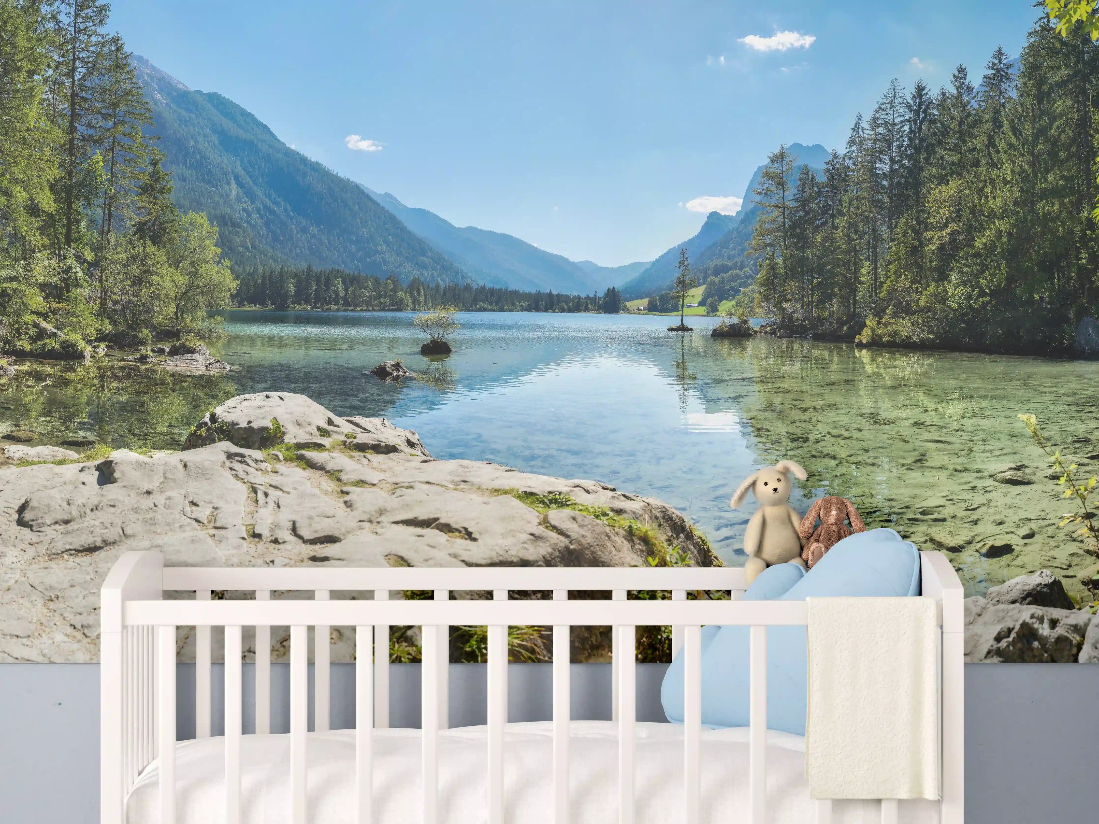 Babyzimmer Wandgestaltung - Idyllischer Königssee