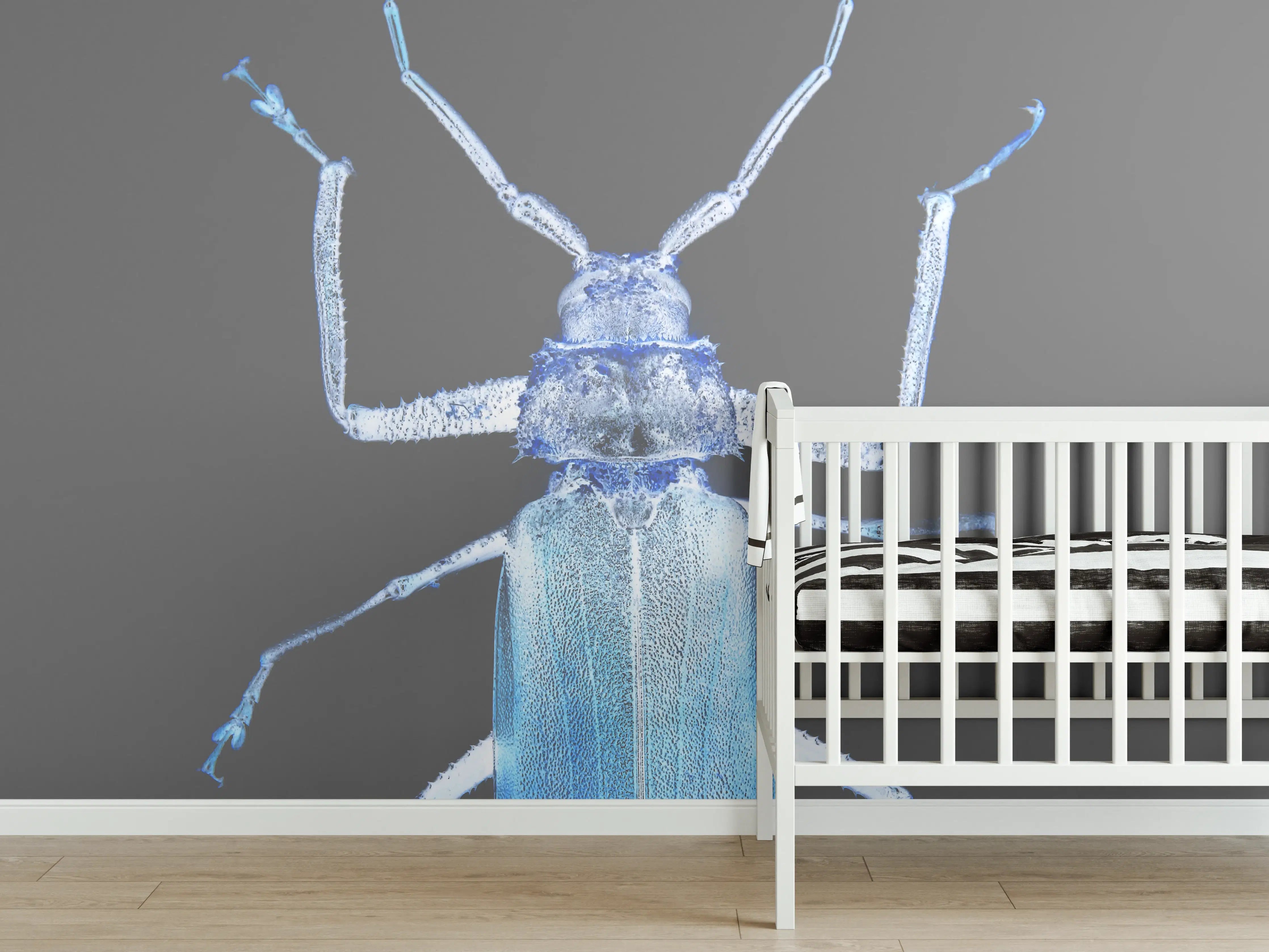 Babyzimmer Wandgestaltung - Insekt - Nahaufnahme