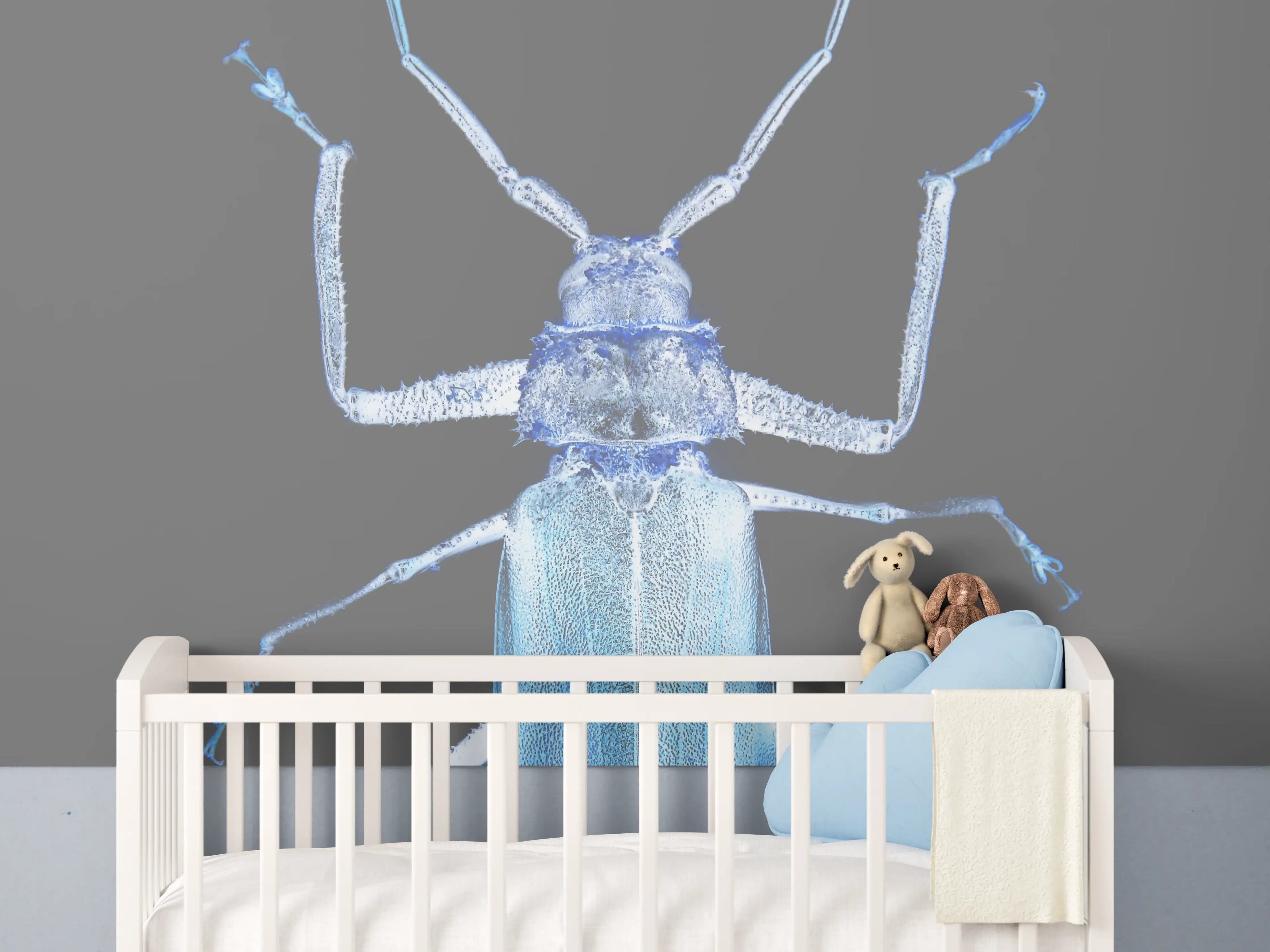 Babyzimmer Wandgestaltung - Insekt - Nahaufnahme
