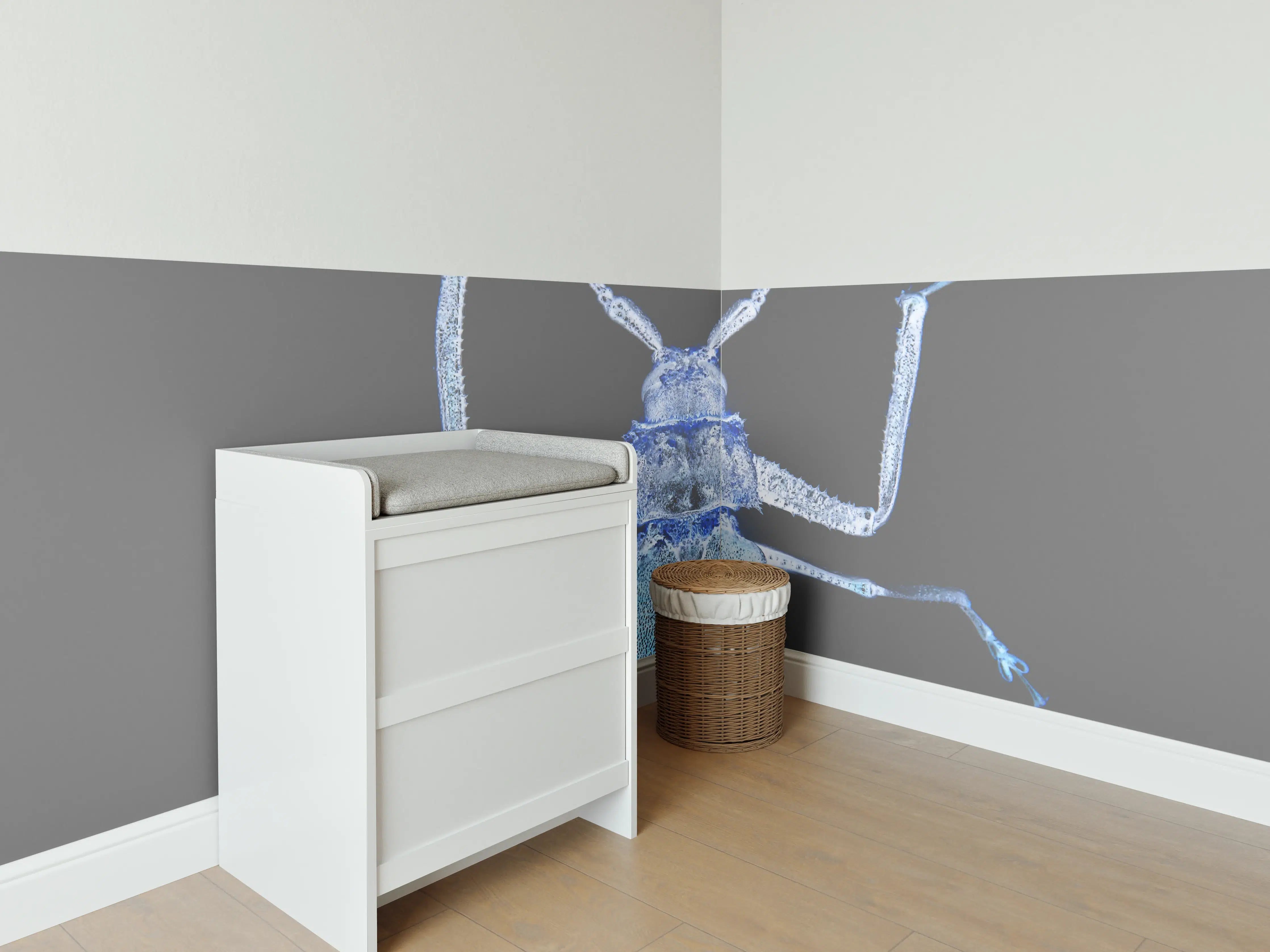 Babyzimmer Wandgestaltung - Insekt - Nahaufnahme