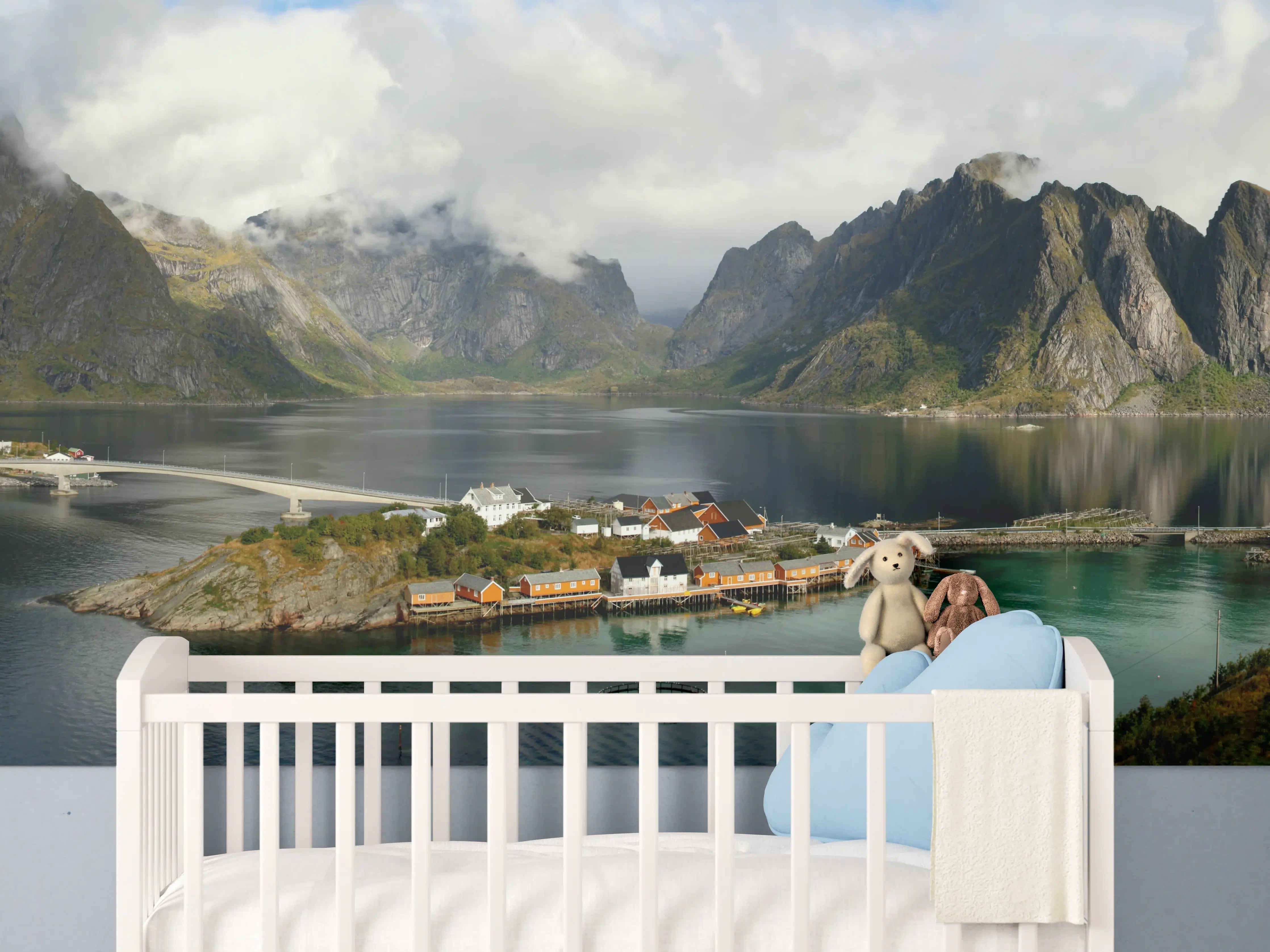 Babyzimmer Wandgestaltung - Inselwelt Lofoten 2007