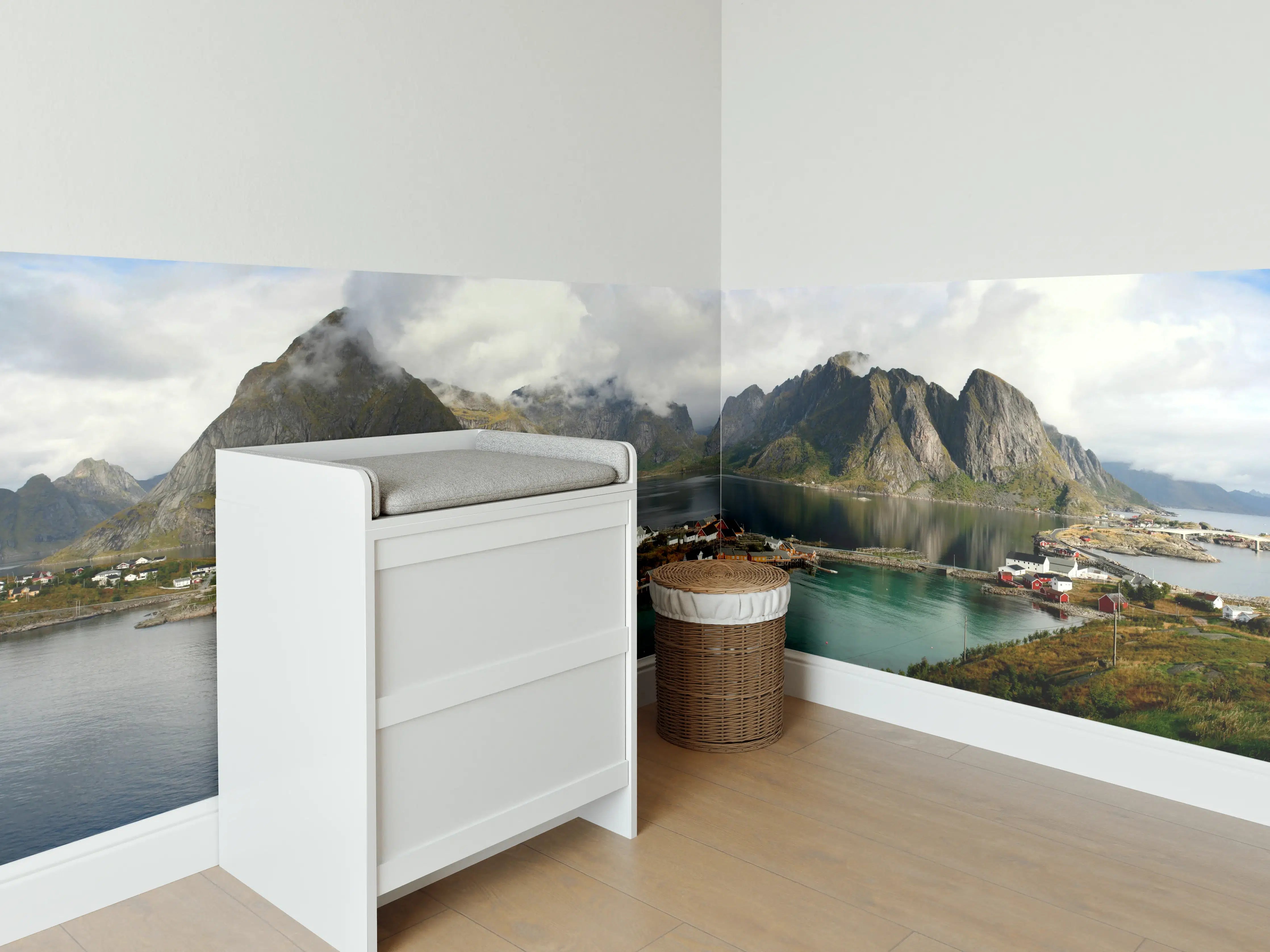 Babyzimmer Wandgestaltung - Inselwelt Lofoten 2007