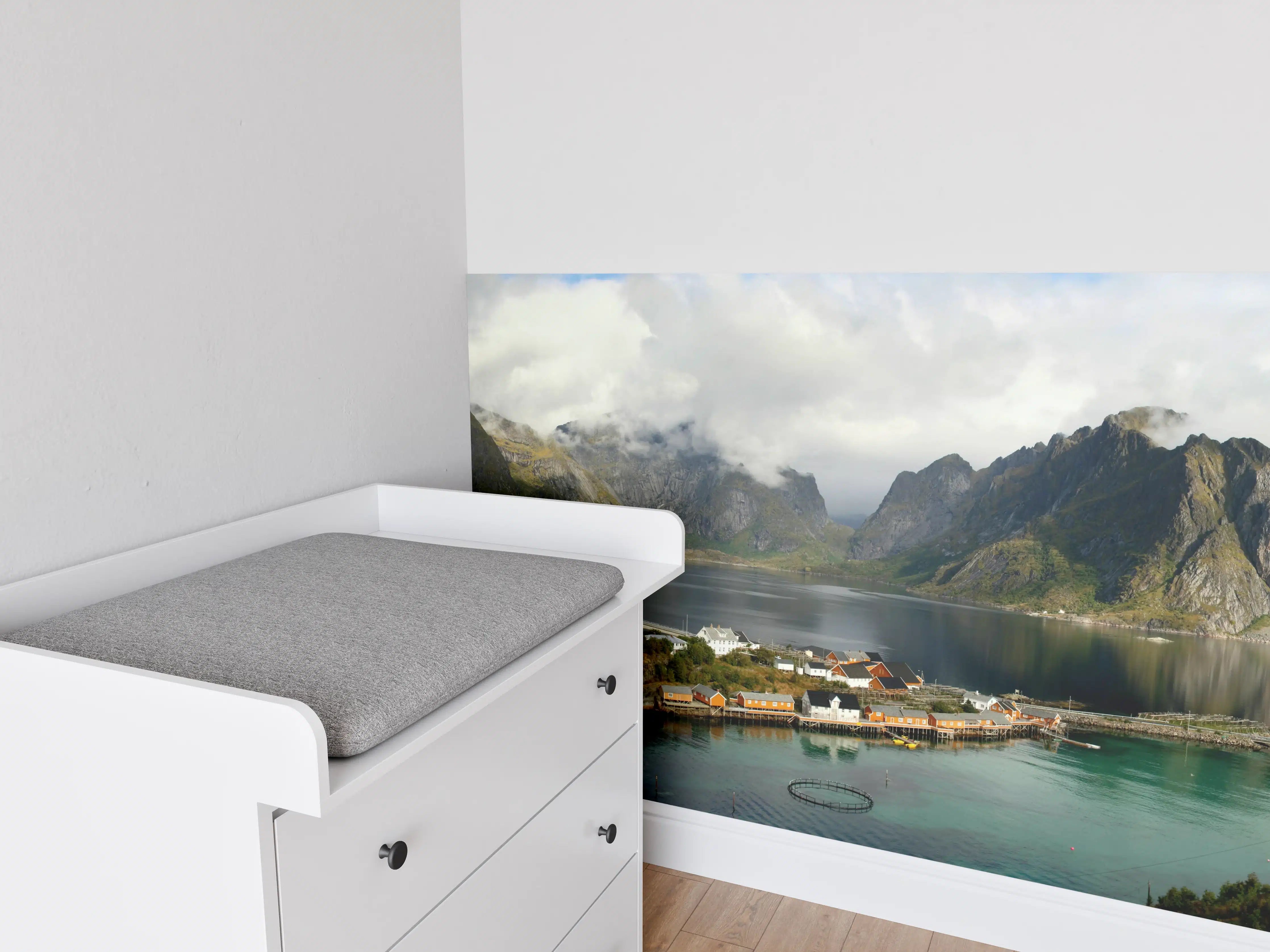Babyzimmer Wandgestaltung - Inselwelt Lofoten 2007