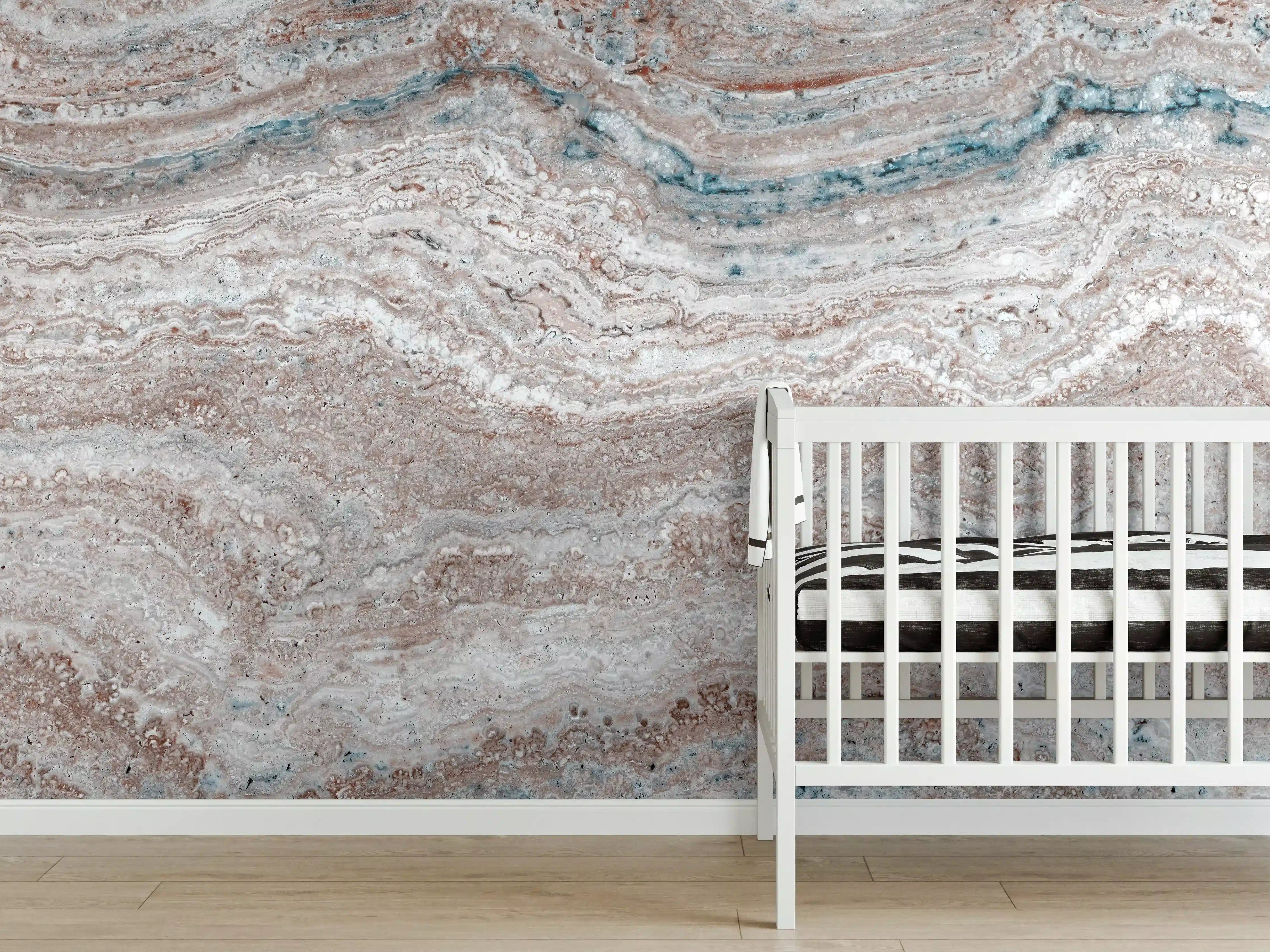 Babyzimmer Wandgestaltung - Italienischer Marmortextur