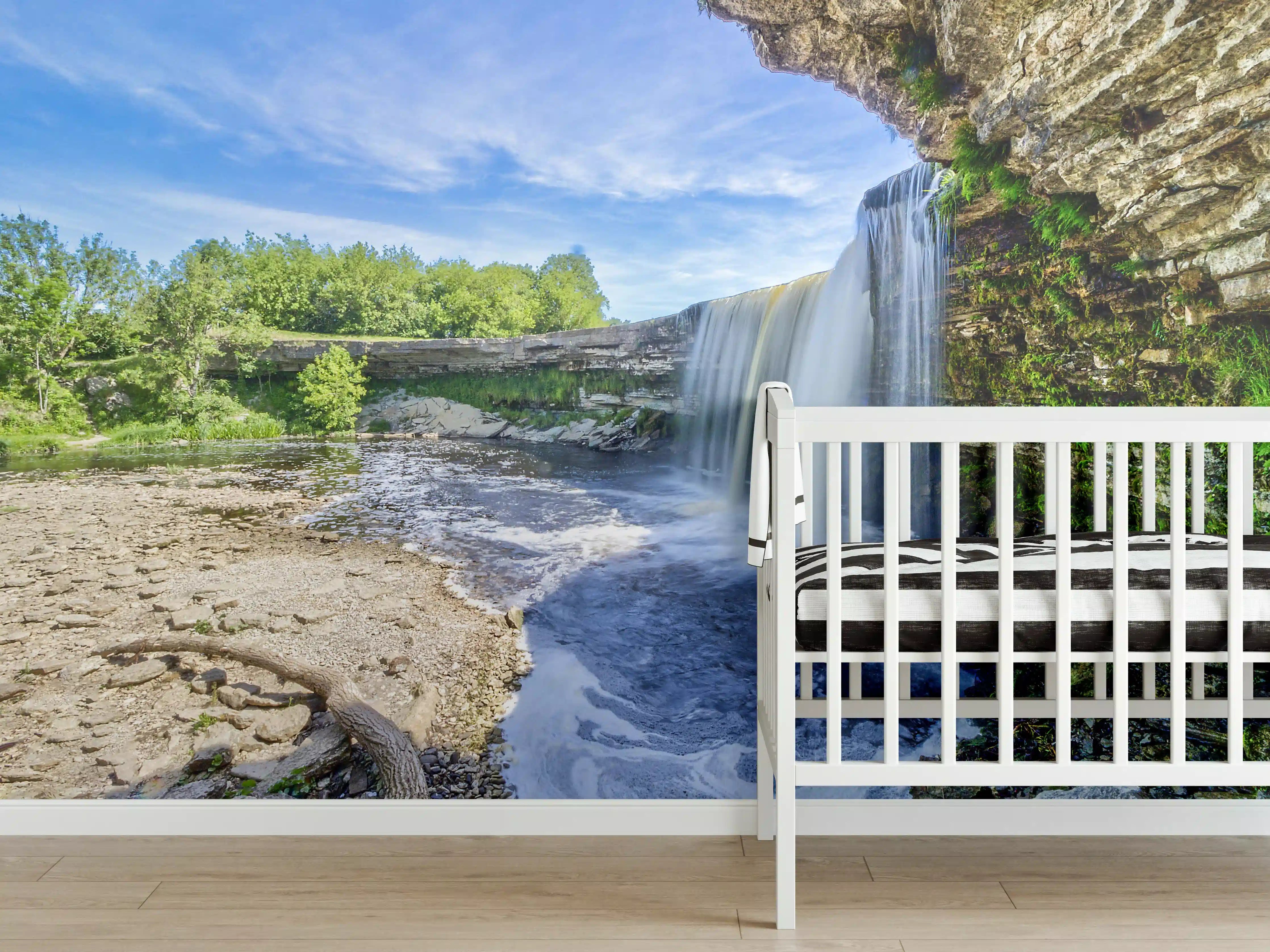 Babyzimmer Wandgestaltung - Jagala Sommer Wasserfall