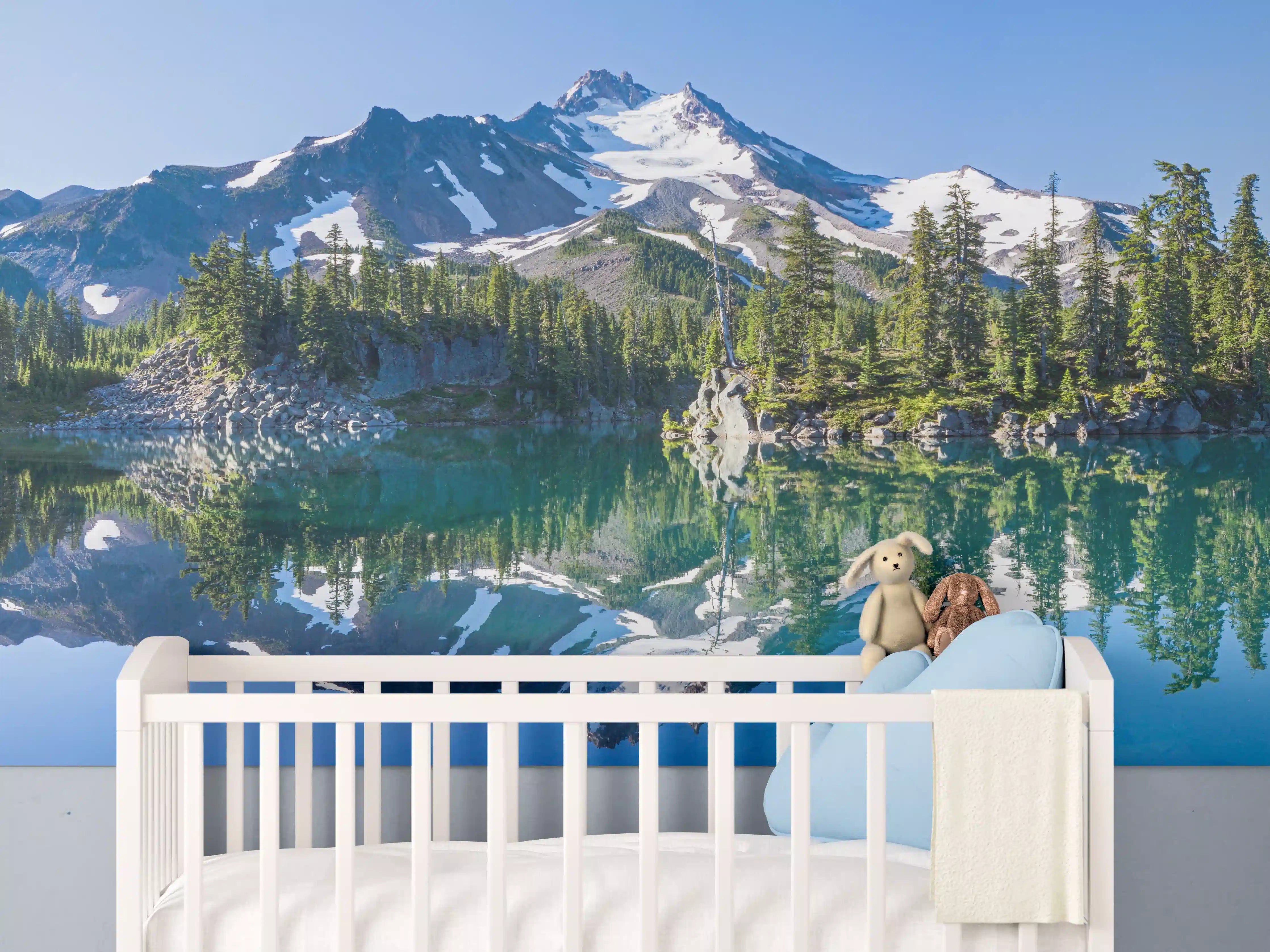 Babyzimmer Wandgestaltung - Jefferson Park spiegelnd im Morgenlicht