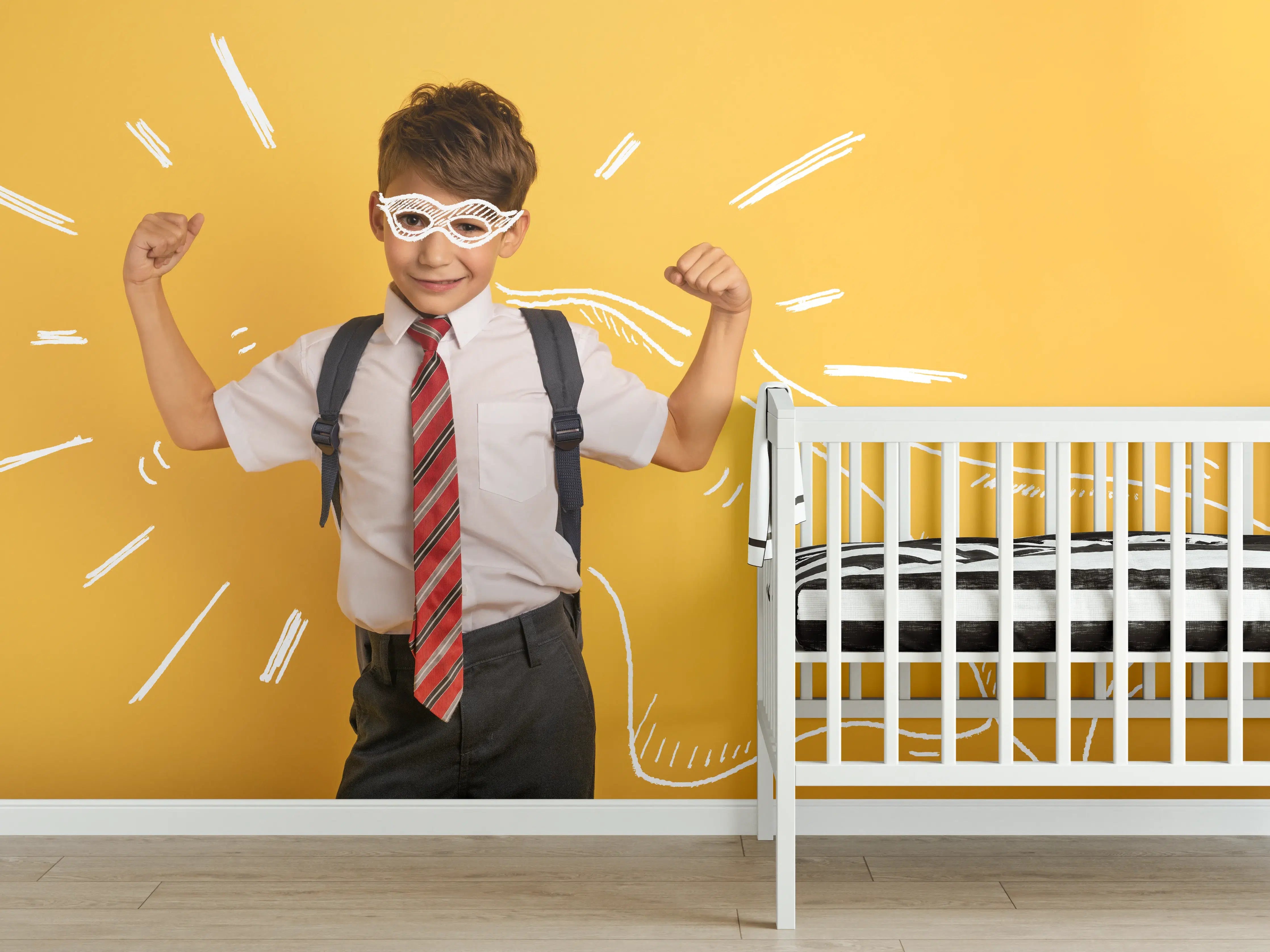 Babyzimmer Wandgestaltung - Junger Schüler