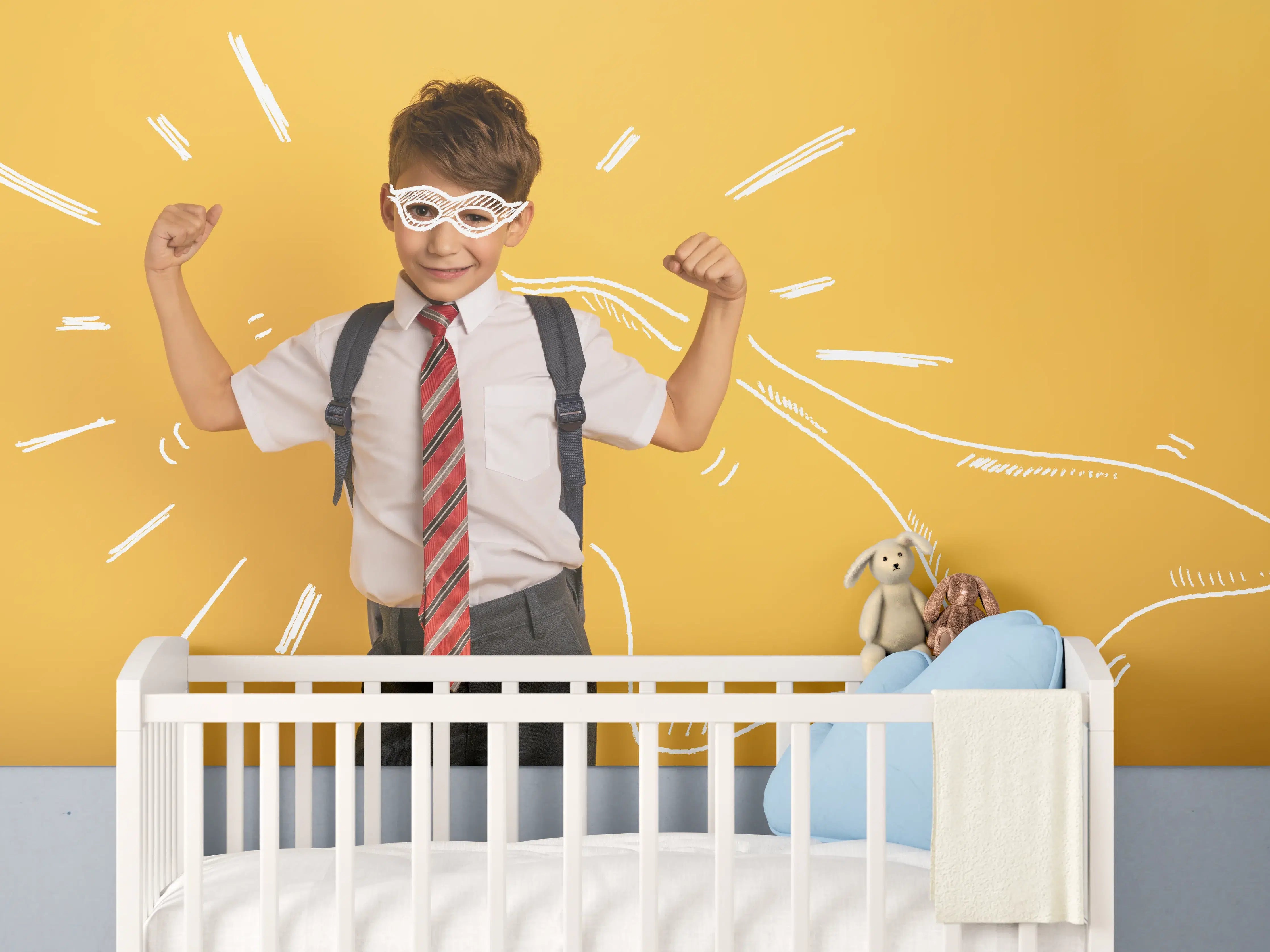 Babyzimmer Wandgestaltung - Junger Schüler