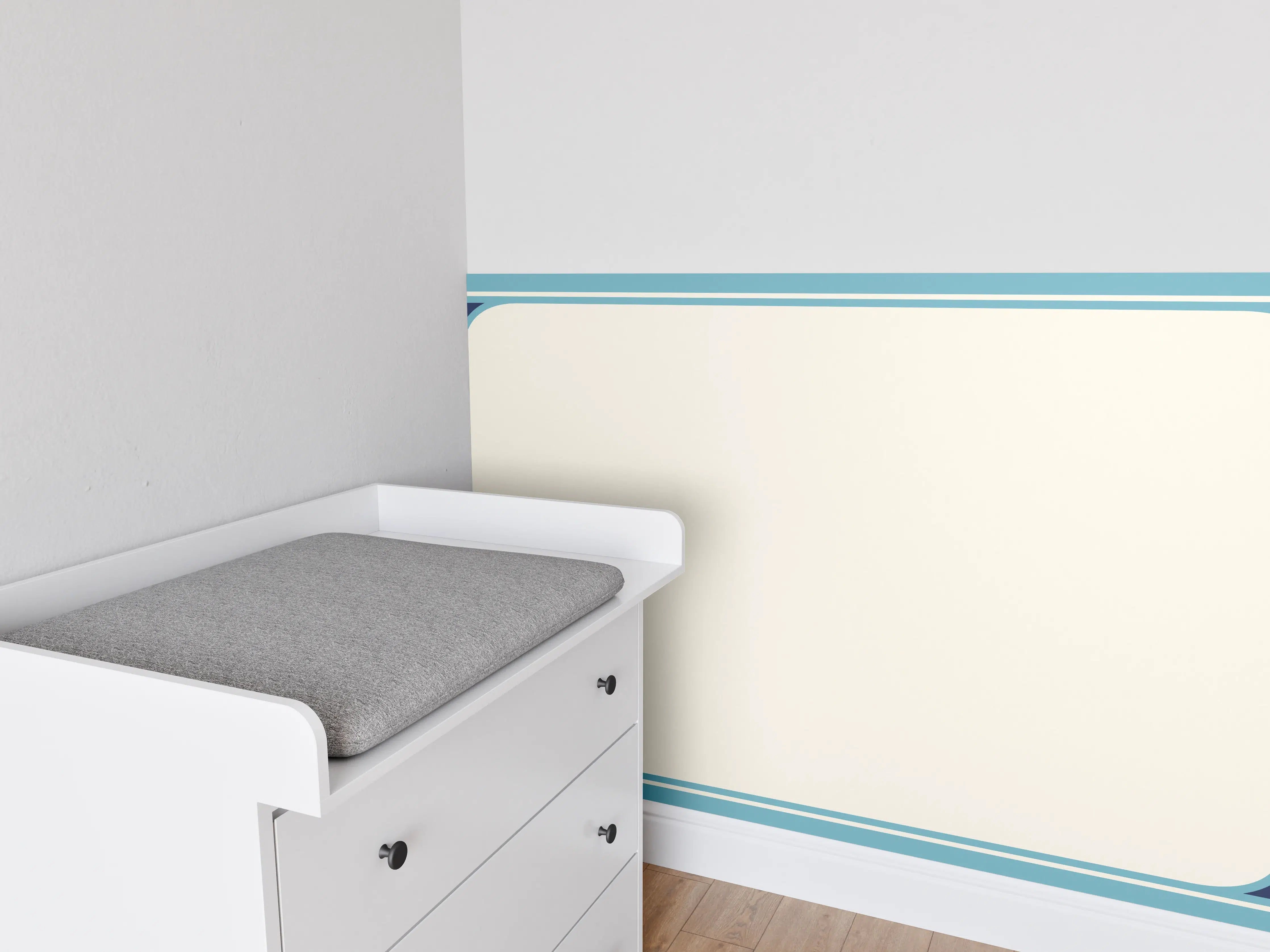 Babyzimmer Wandgestaltung - Kalligraphie Platzhalter