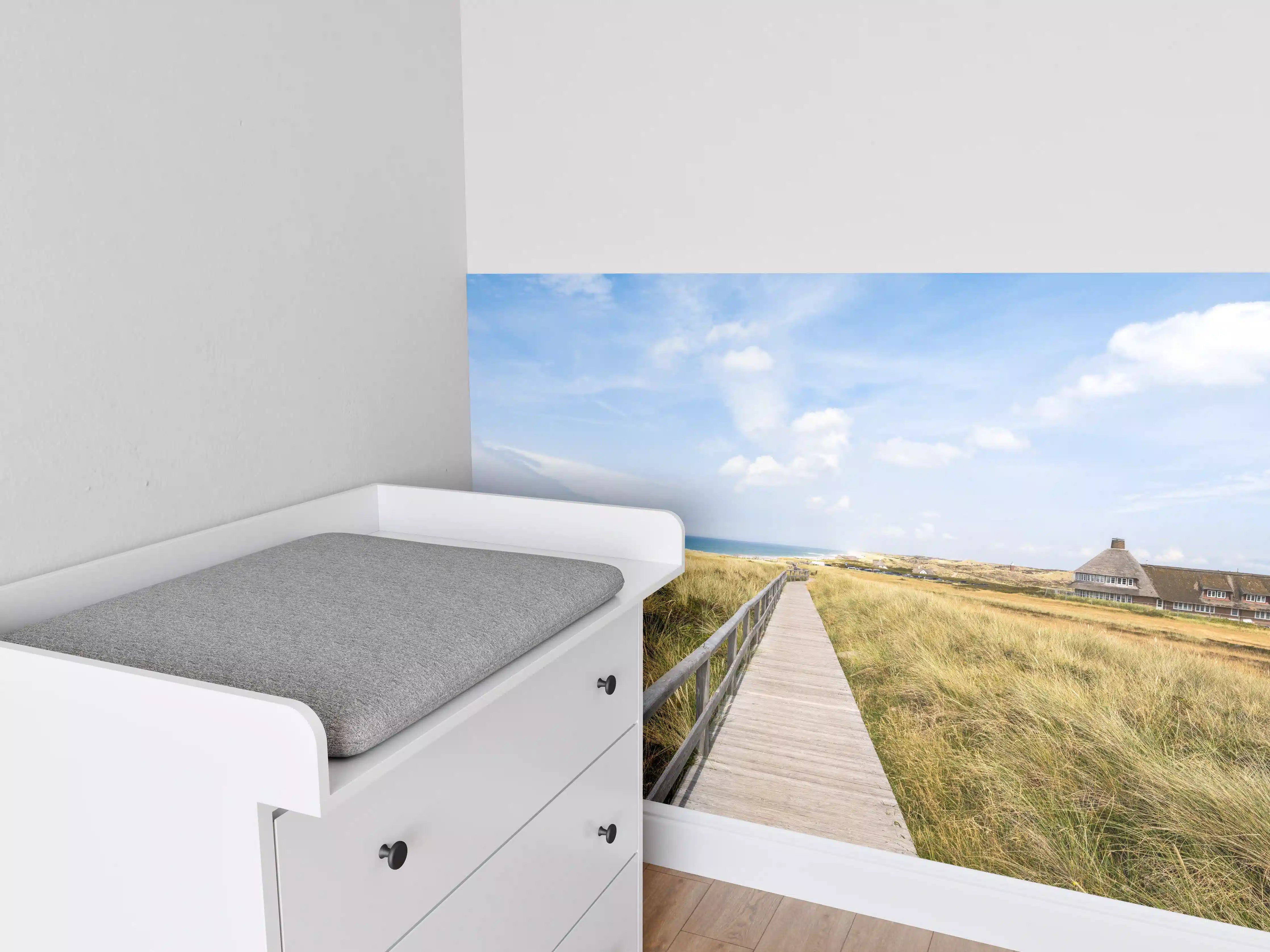 Babyzimmer Wandgestaltung - Kampen Landschaft