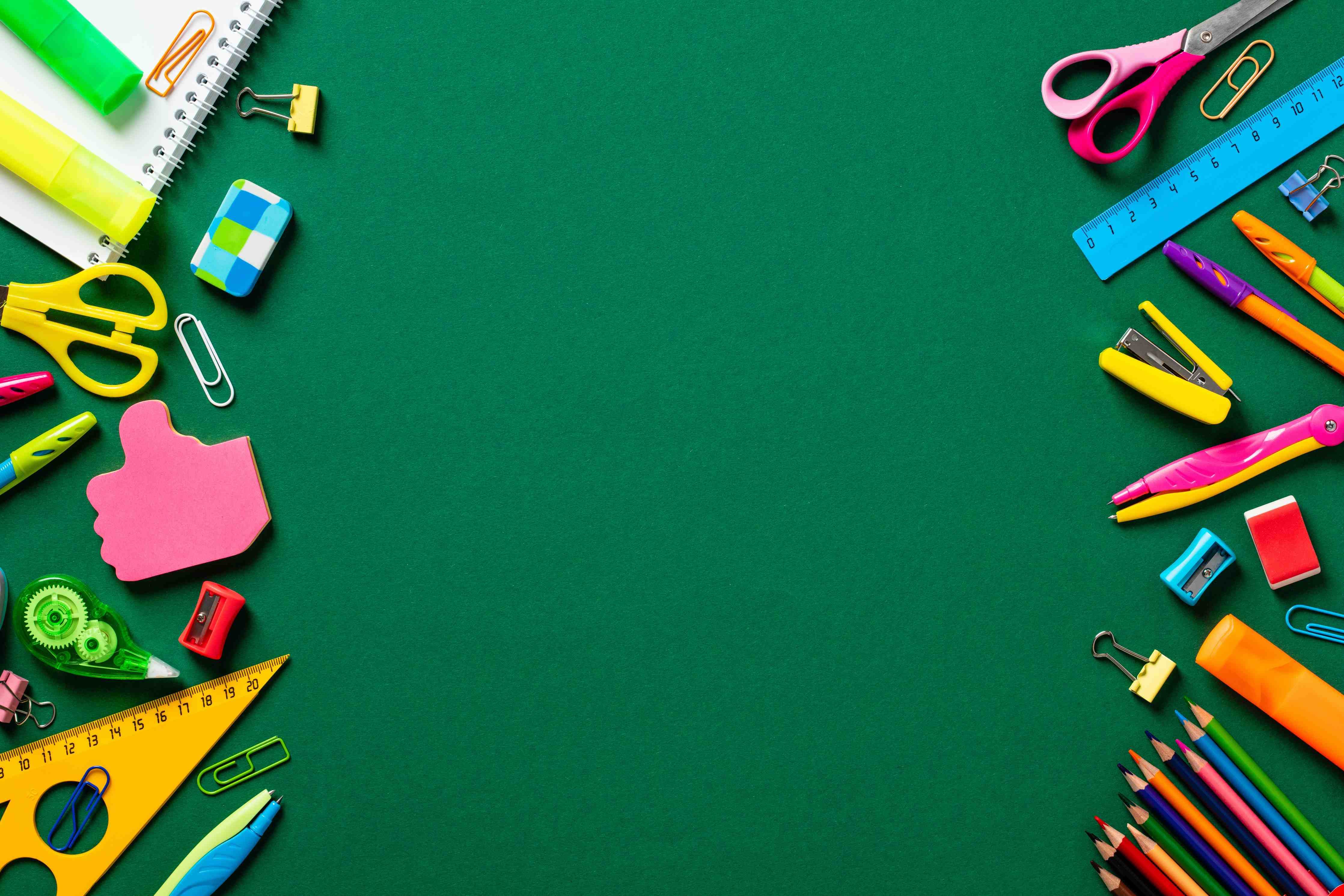 Babyzimmer Wandgestaltung-Kindermotiv - Schulsachen