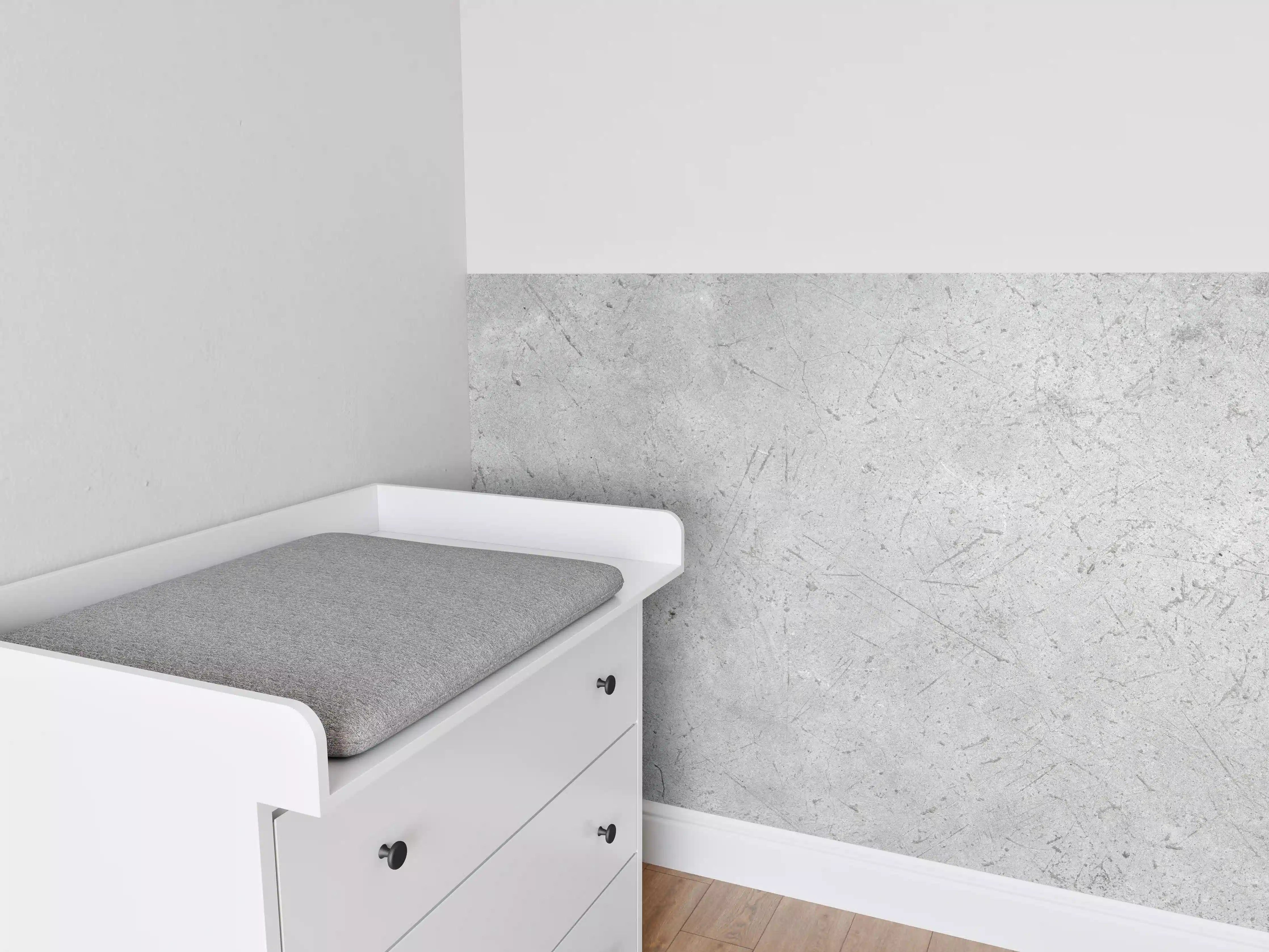 Babyzimmer Wandgestaltung - Kratzige graue Betonwand