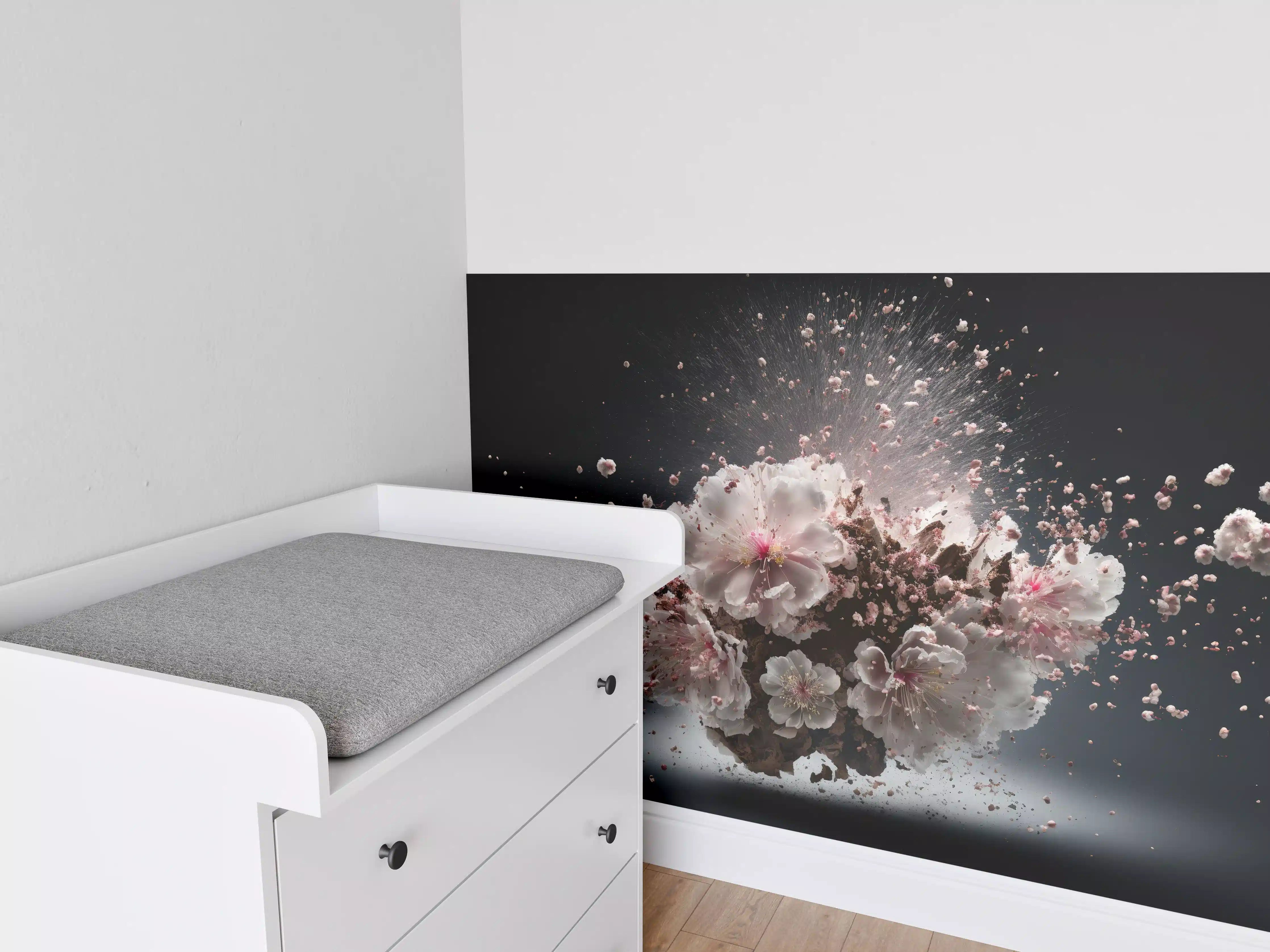 Babyzimmer Wandgestaltung - Kreative Kirschblütenblütenexplosion 2
