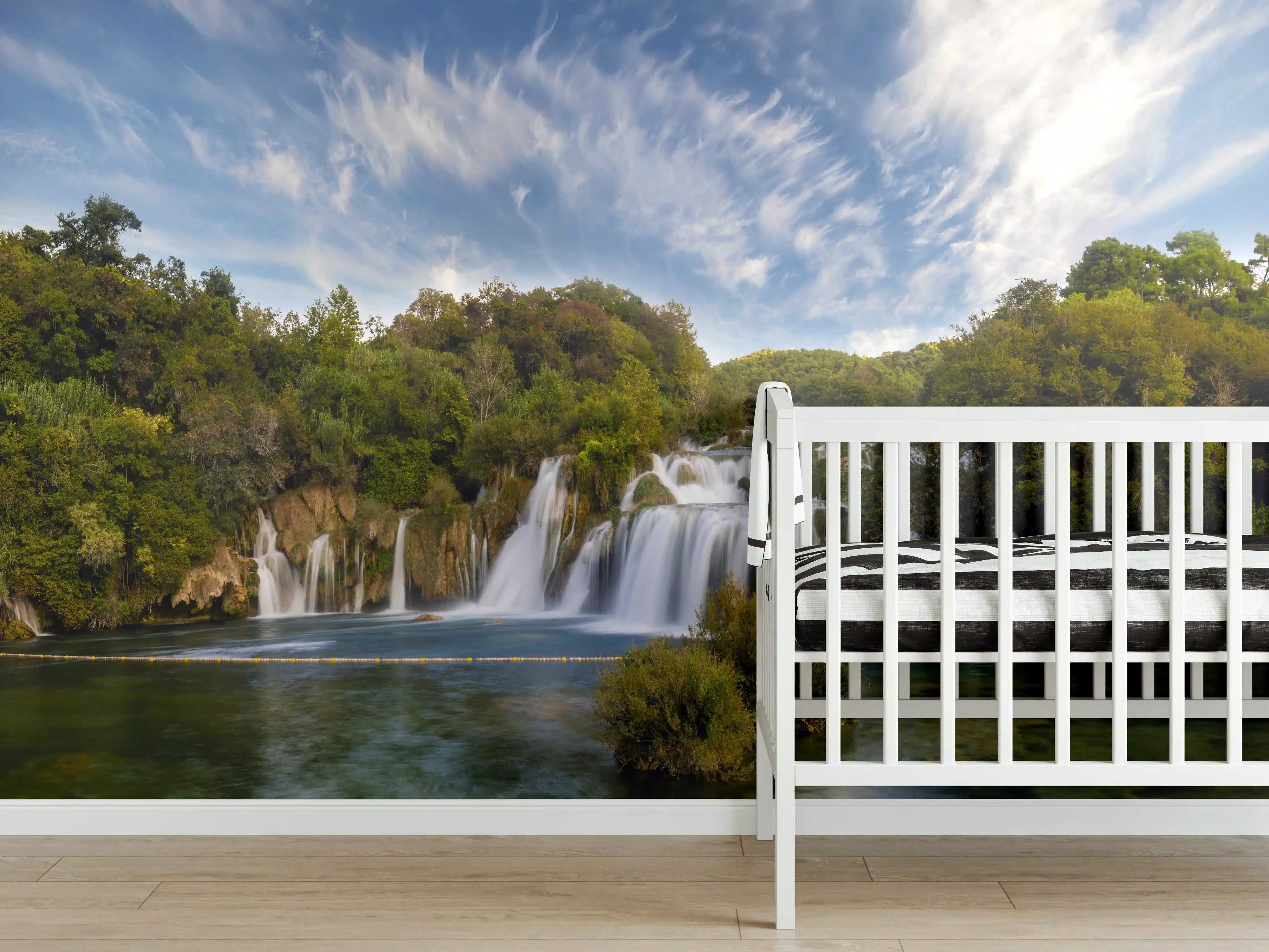 Babyzimmer Wandgestaltung - Krka-Nationalpark-Panorama