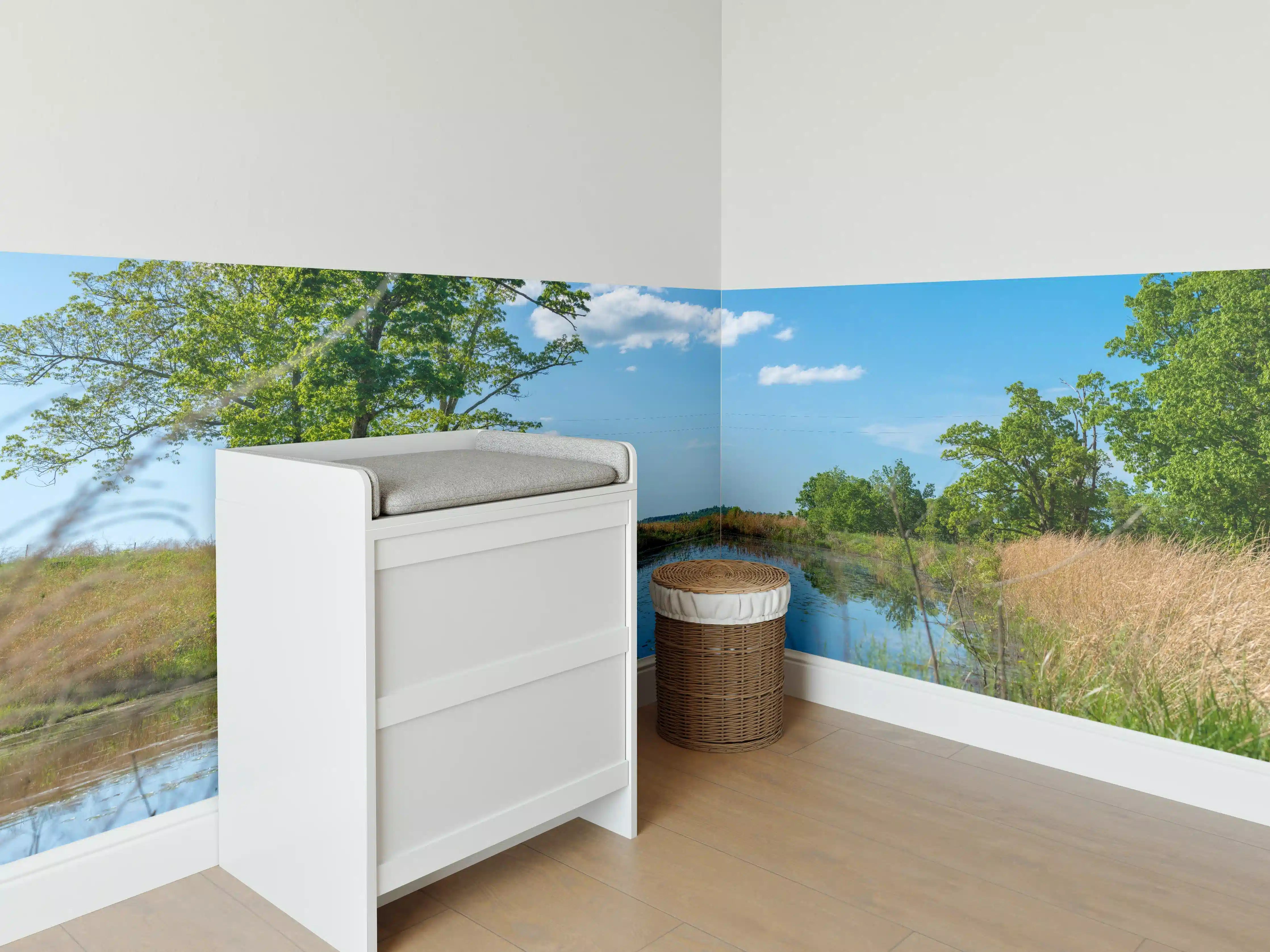 Babyzimmer Wandgestaltung - Ländliches altes Haus