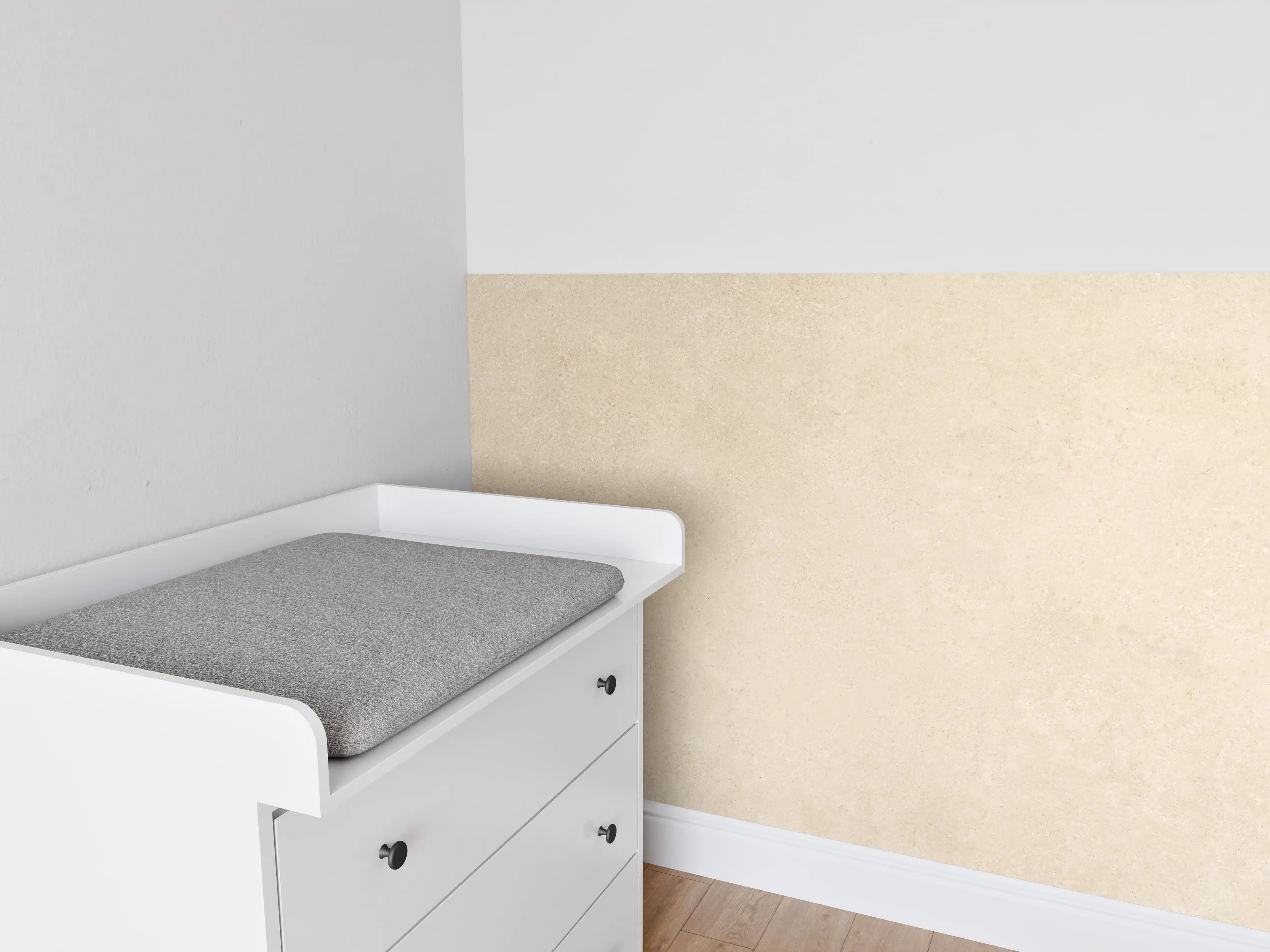 Babyzimmer Wandgestaltung - Limestone Marble Cream Texture