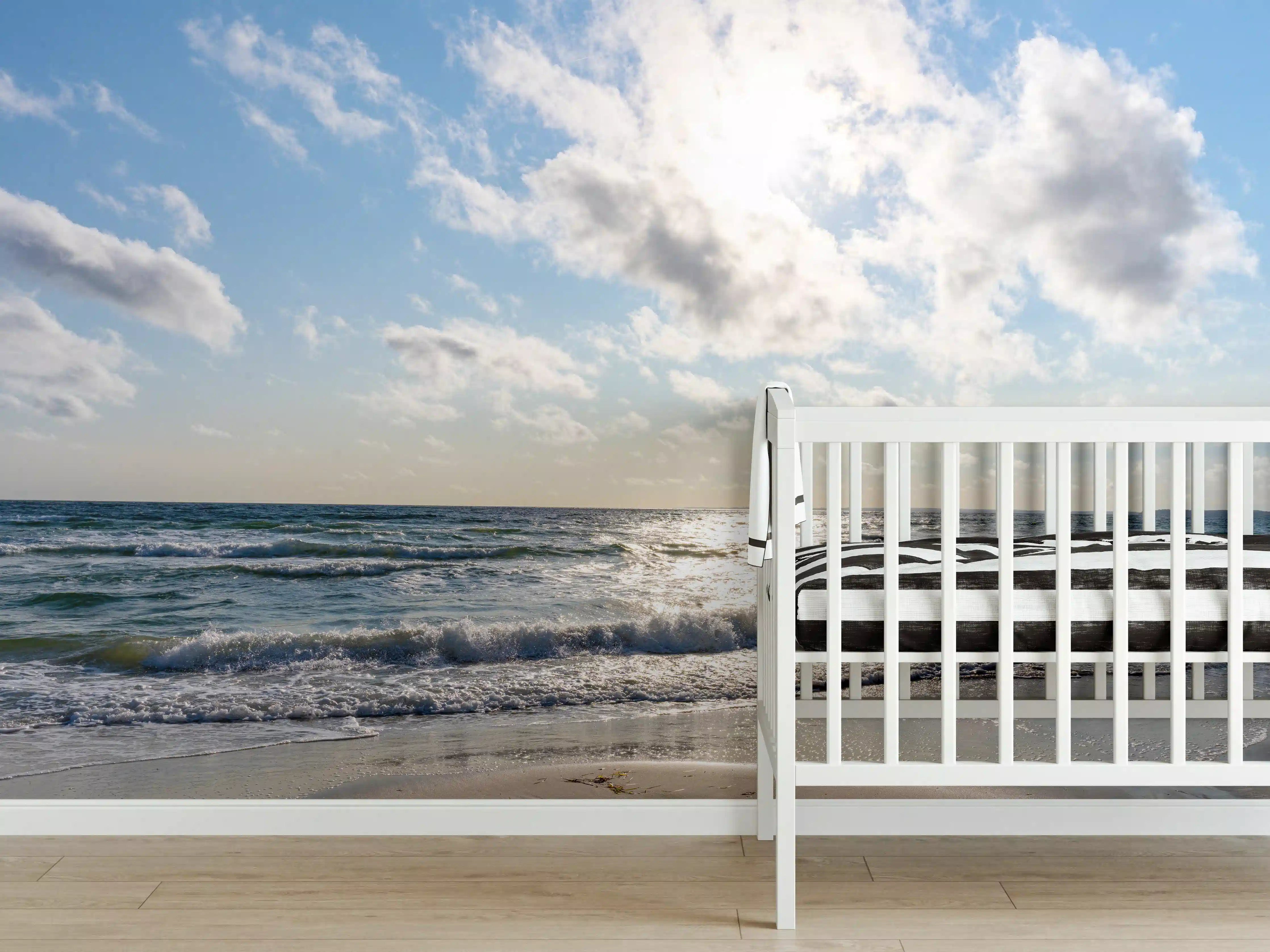 Babyzimmer Wandgestaltung - Lübecker Bucht an der Ostsee